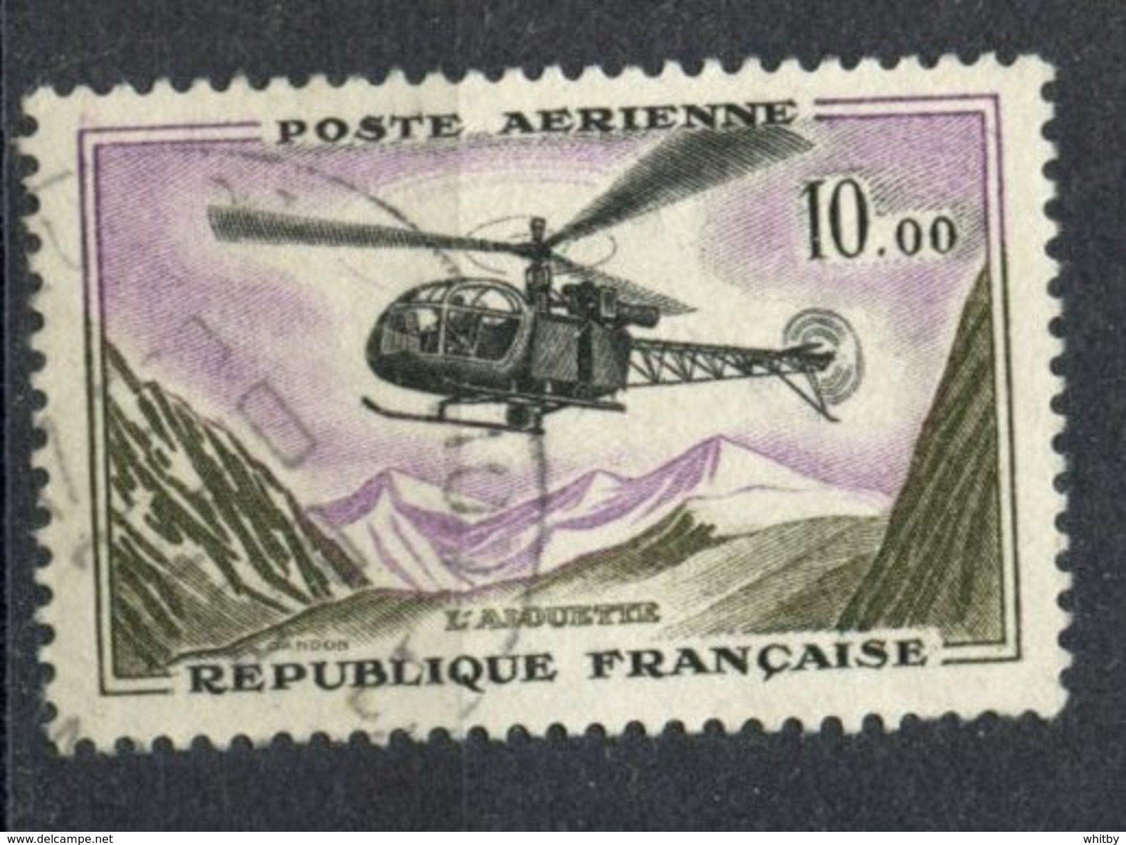 France 1960 10f Helicopter Issue #c40 - 1960-.... Used