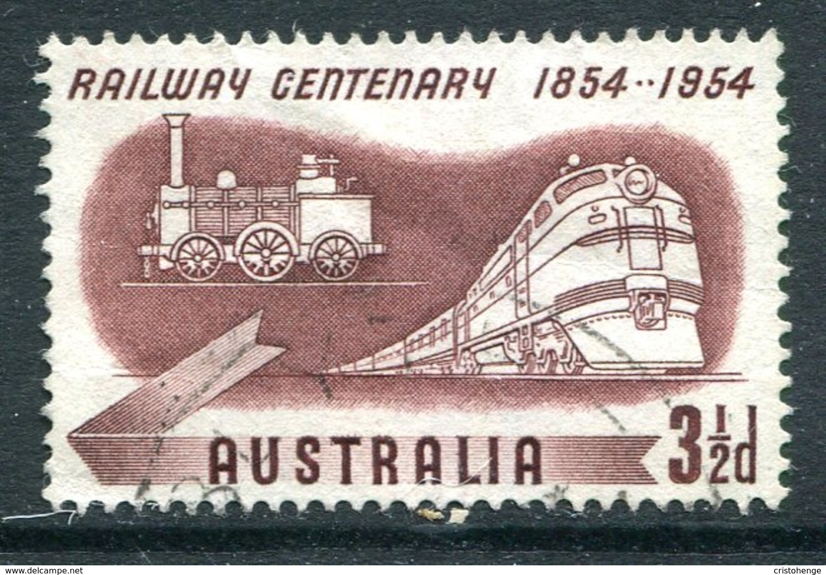 Australia 1954 Australian Railways Centenary Used - Used Stamps