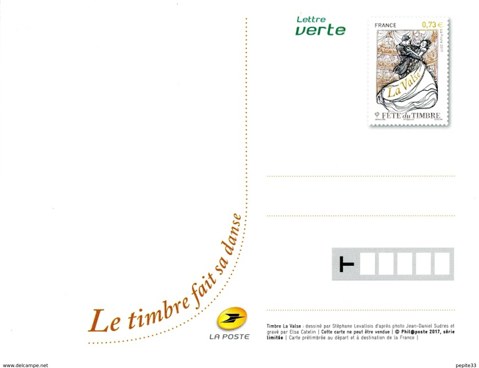 CARTE  MAX 2017 - Danse à La Ville De Renoir+timbre "La Valse"+obl. Fête Du Timbre Eymet (24) Et E.P. Fête Du Timbre - 2010-2019