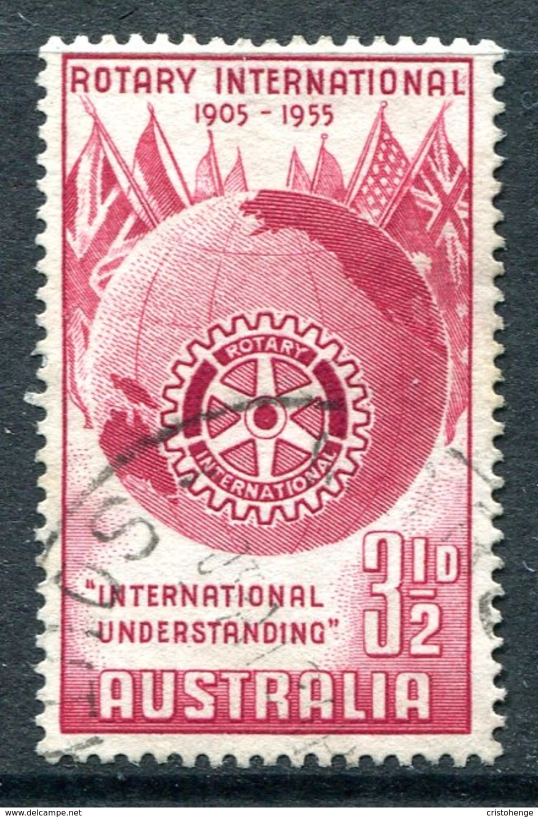 Australia 1955 50th Anniversary Of Rotary International Used - Gebruikt
