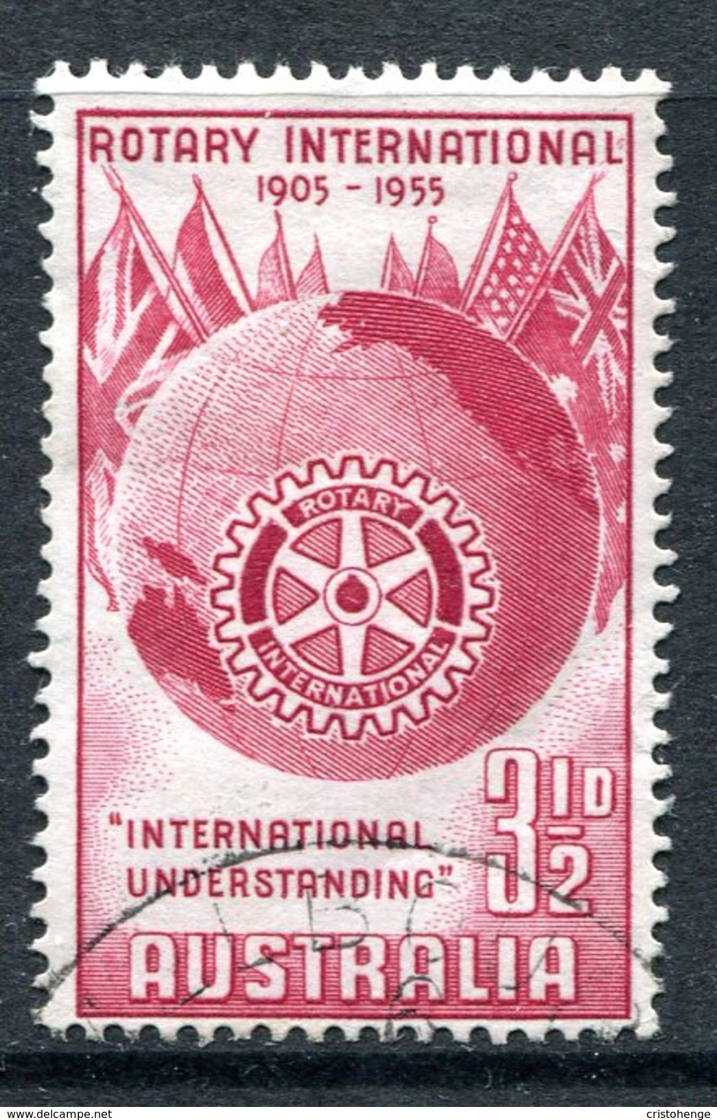 Australia 1955 50th Anniversary Of Rotary International Used - Oblitérés