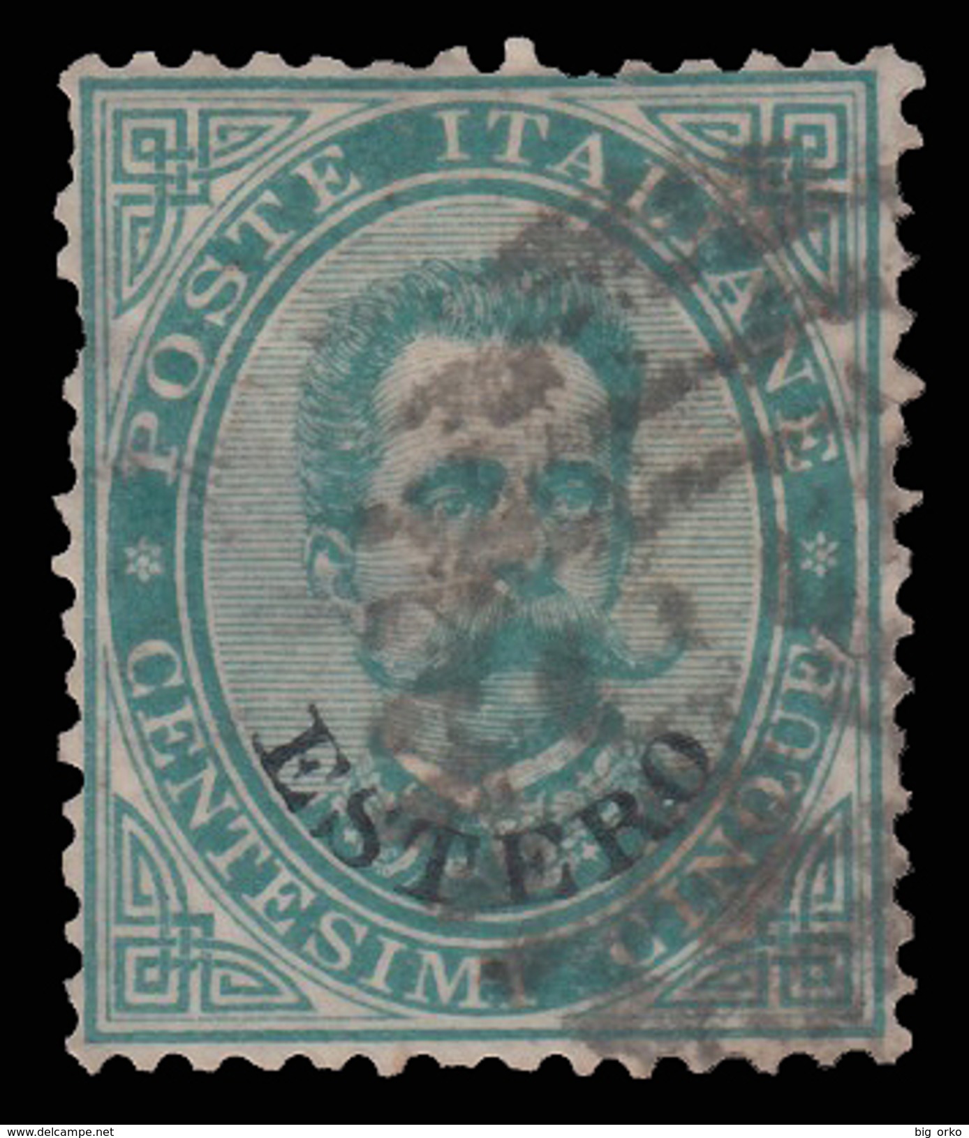 Levante RE UMBERTO I - Francobollo D´ Italia 1879 - 5 C, Verde - 1882 - Algemene Uitgaven