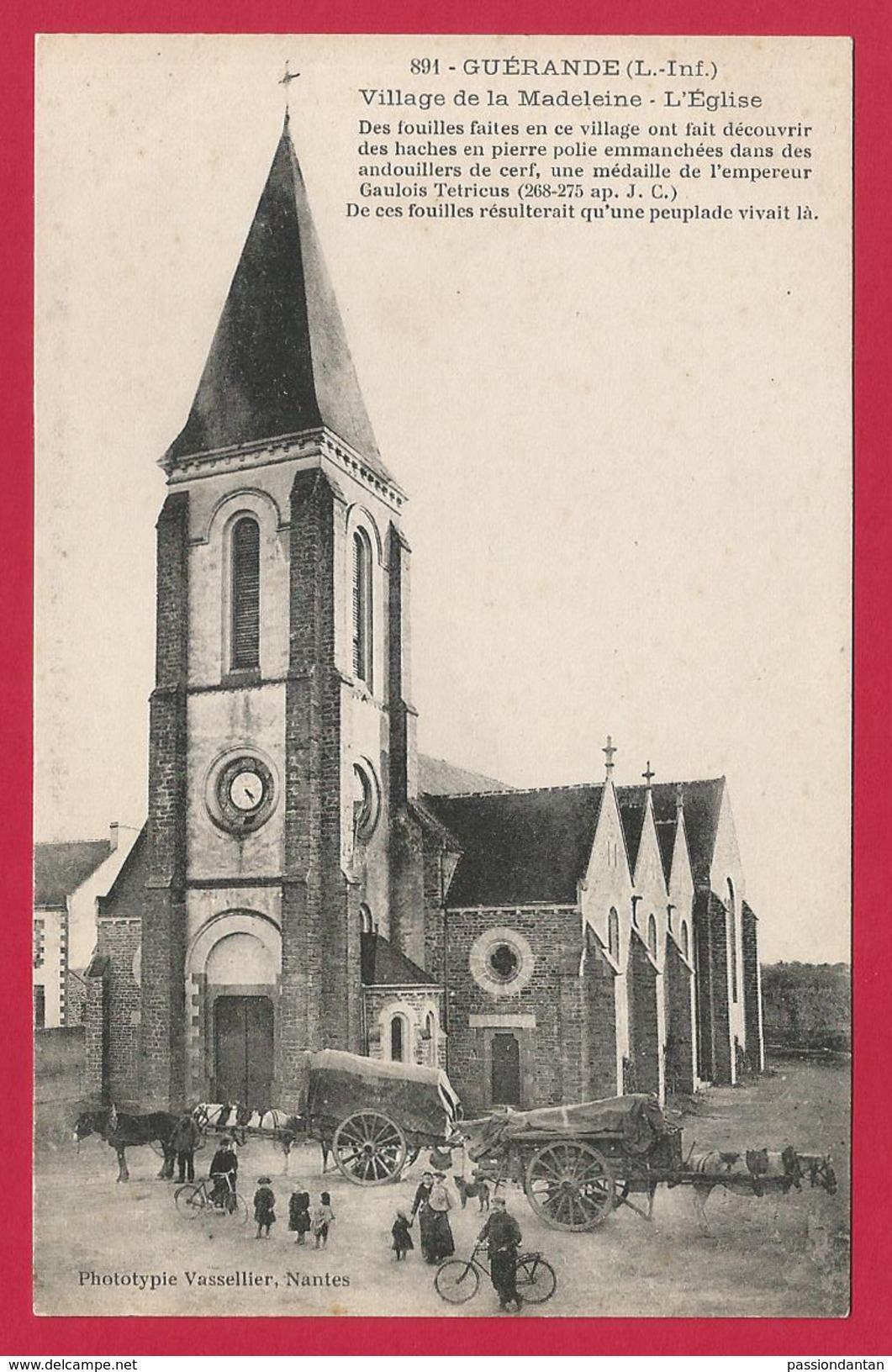 CPA Guérande - Village De La Madeleine - L'Église - Guérande