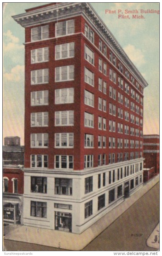 Michigan Flint The Flint P Smith Building 1914 - Flint