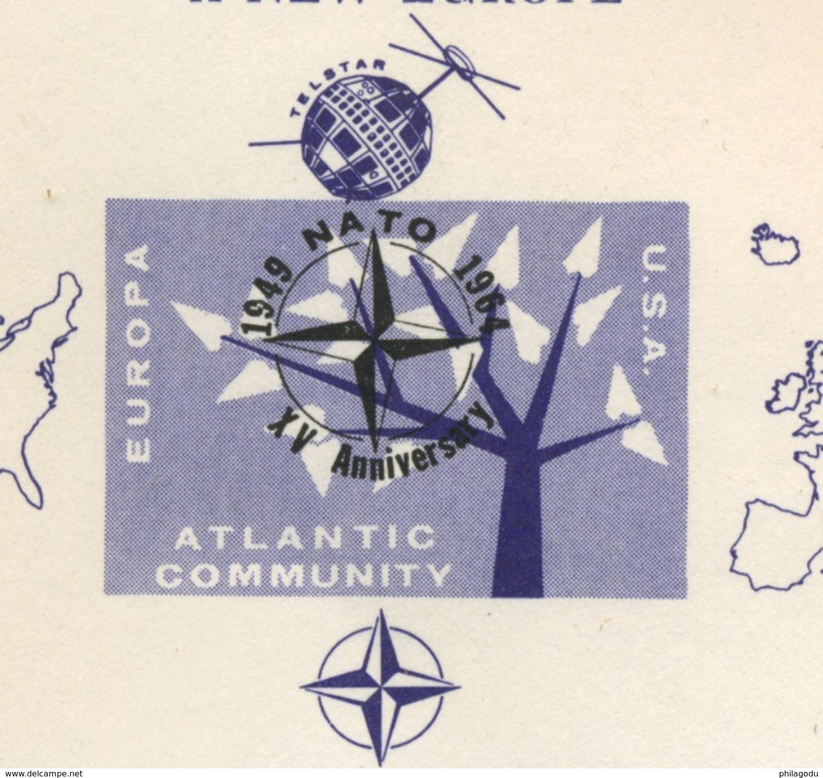 NATO OTAN 1964  15 Anniversary  USA Help To Build A New Europe - Ideas Europeas