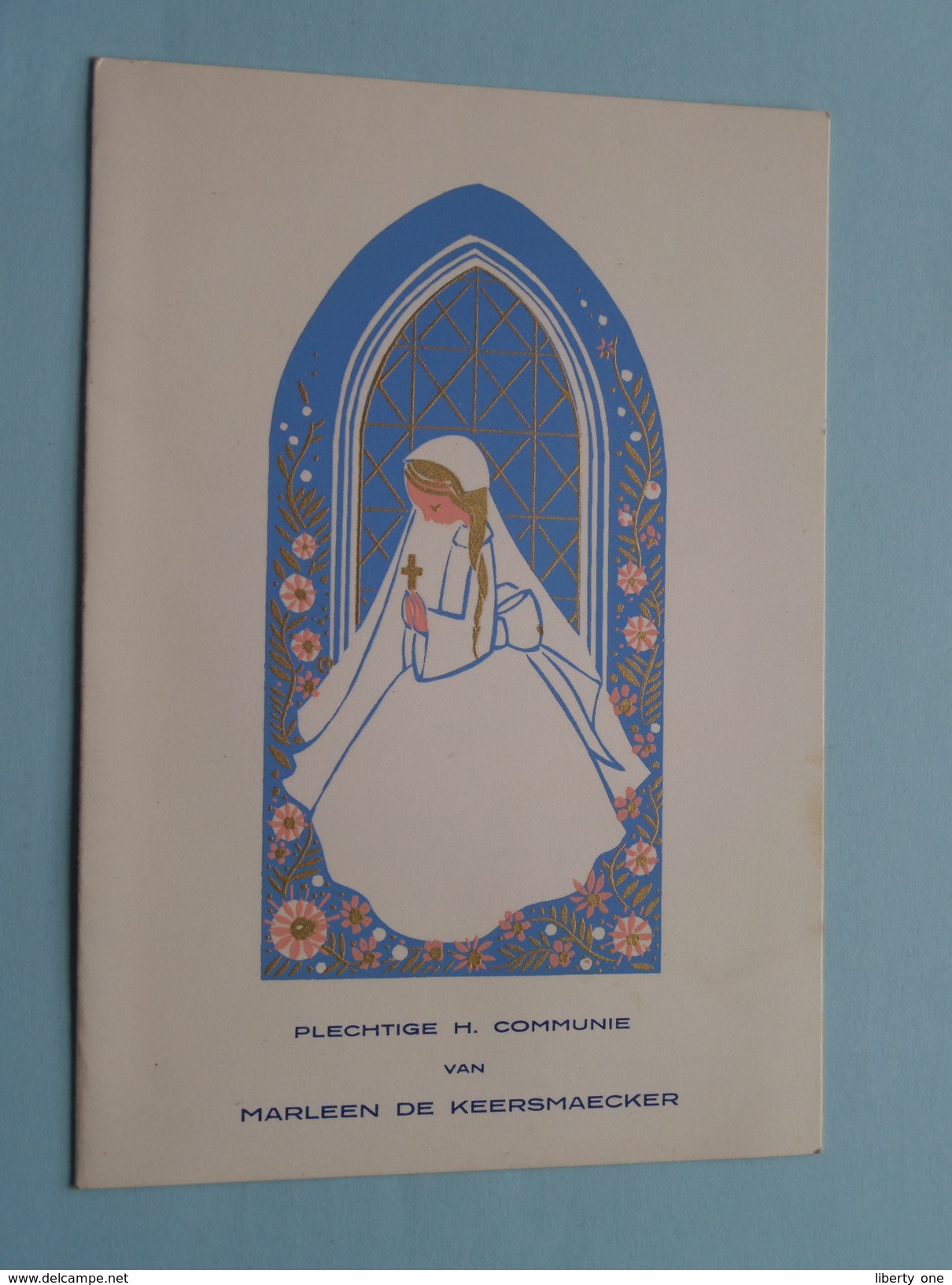 Plechtige Heilige Communie Marleen De Keersmaecker LONDERZEEL 7 Juli 1957 () Zie Foto´s ! - Menus