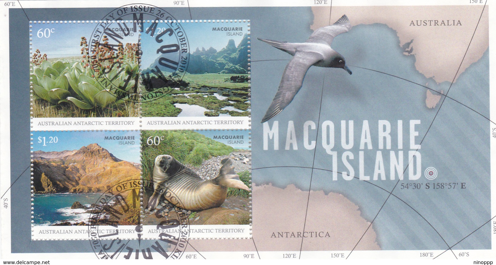 Australian Antarctic Territory  MS6 2010 Macquarie Islands Miniature Sheet Used - Used Stamps