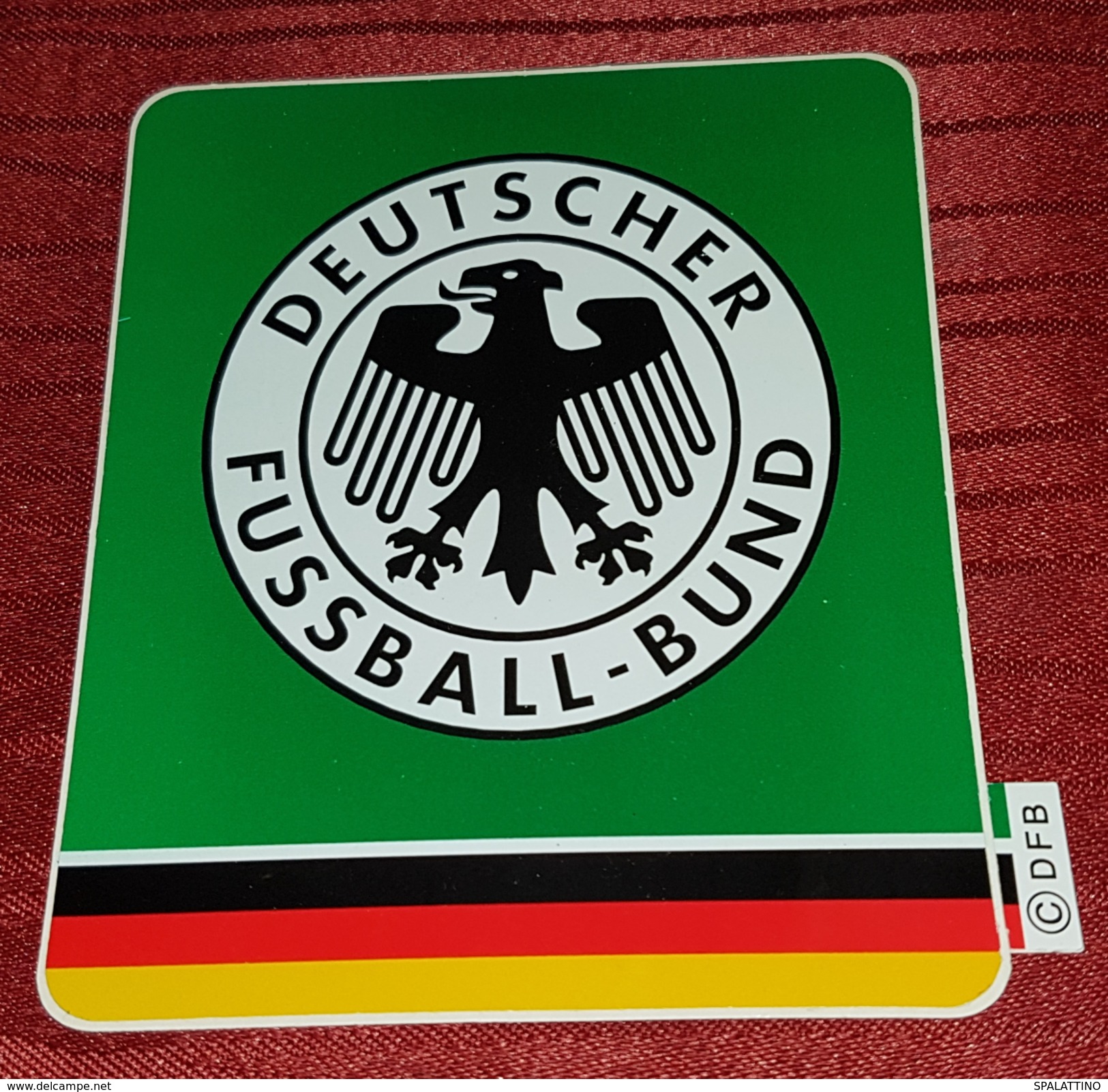 DEUTSCHER FUSSBALL- BUND, ORIGINAL OFFICIAL VINTAGE STICKER IN TOP CONDITION - Bekleidung, Souvenirs Und Sonstige