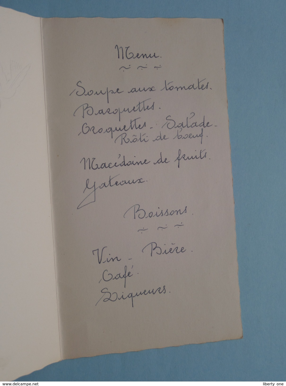 H & R Unis 25/2/50 ( Huwelijk / Mariage ) ( Mme H. Poppe ) Zie Foto´s ! - Menus