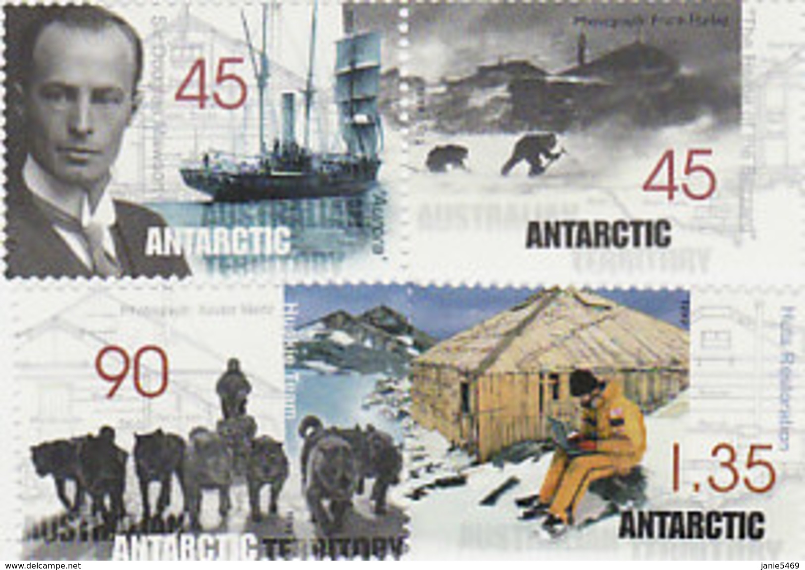 Australian Antarctic Territory  ASC 118-121 1999 Mawson's Huts Set MNH - Unused Stamps