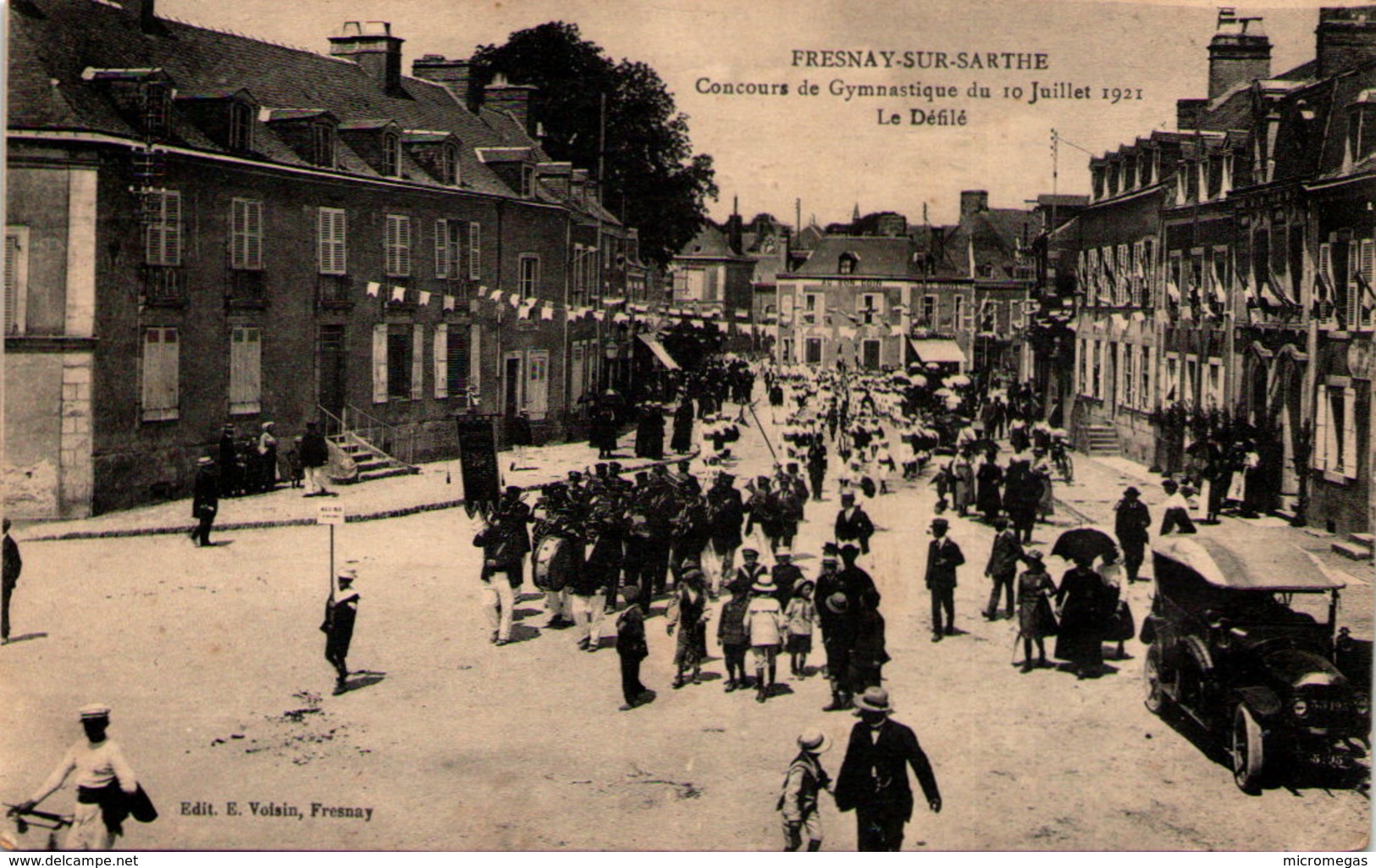 FRESNAY-sur-SARTHE - Concours De Gymnastique Du 10 Juillet 1921 - Le Défilé - Autres & Non Classés