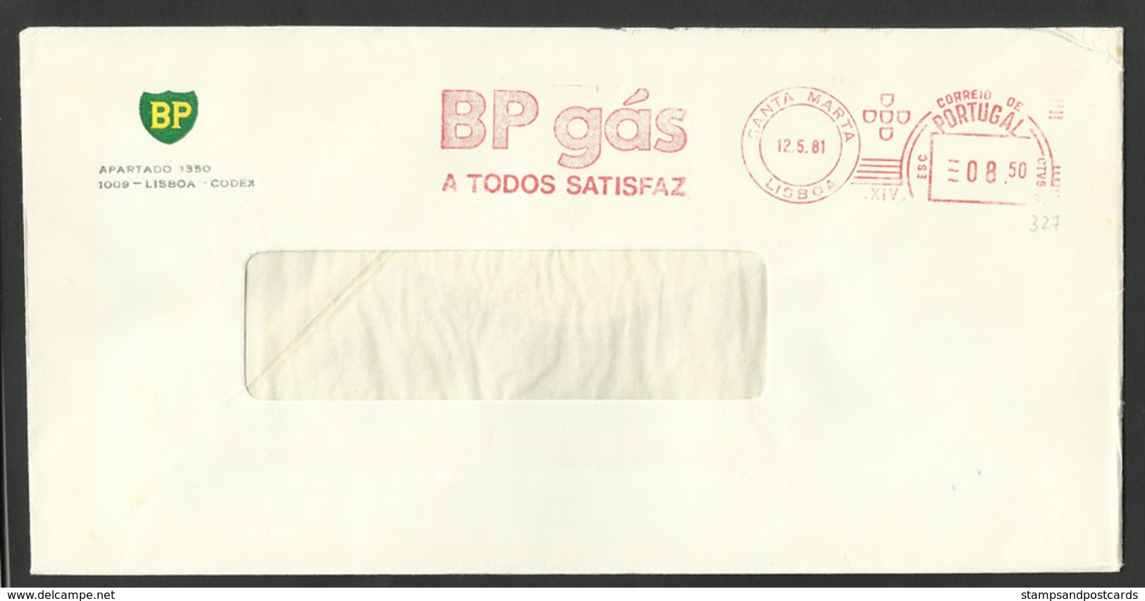 Portugal EMA Cachet Rouge BP Gaz 1981 Meter Stamp BP Gaz - Gaz