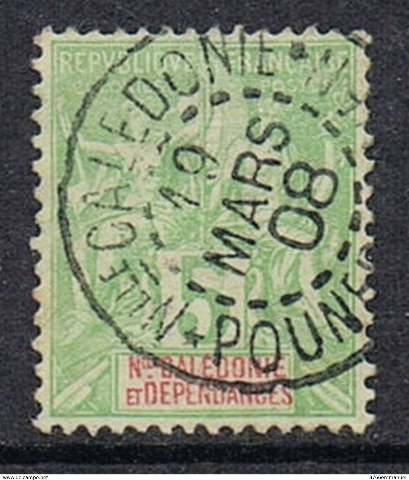 NOUVELLE-CALEDONIE N°59 Oblitération De Pouembout - Used Stamps