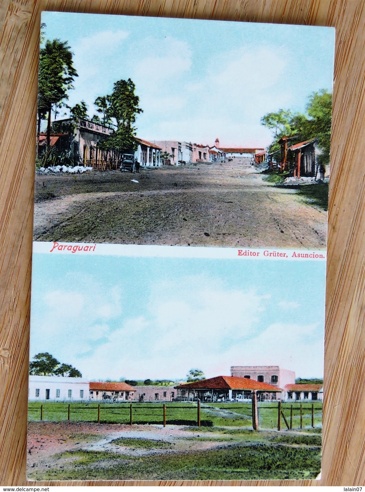 C.P.A. PARAGUAY : PARAGUARI, Dos Vistas, Editor Grüter, Asuncion - Paraguay