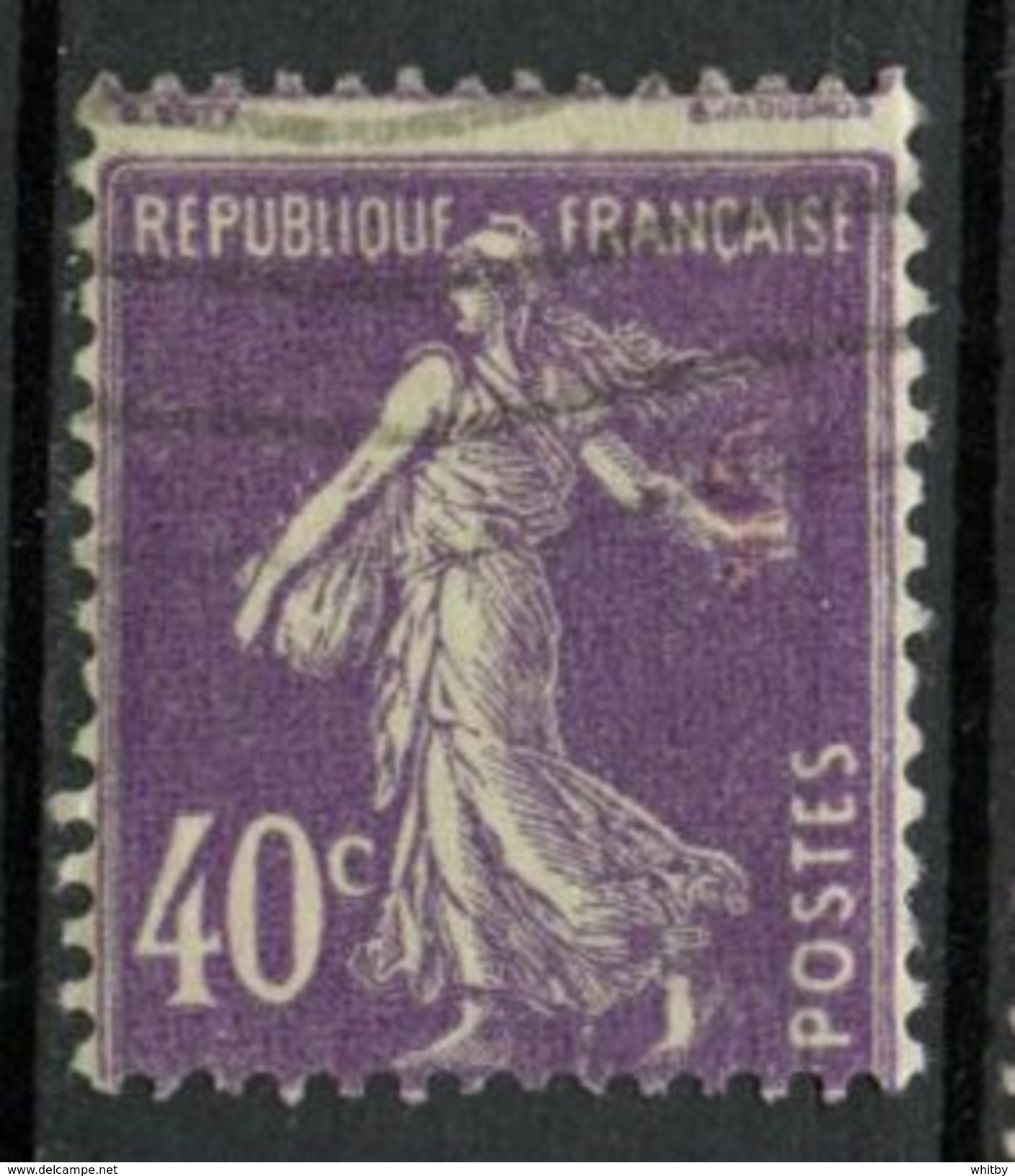 France 1927  40c Sower Issue #179  Used - Used Stamps