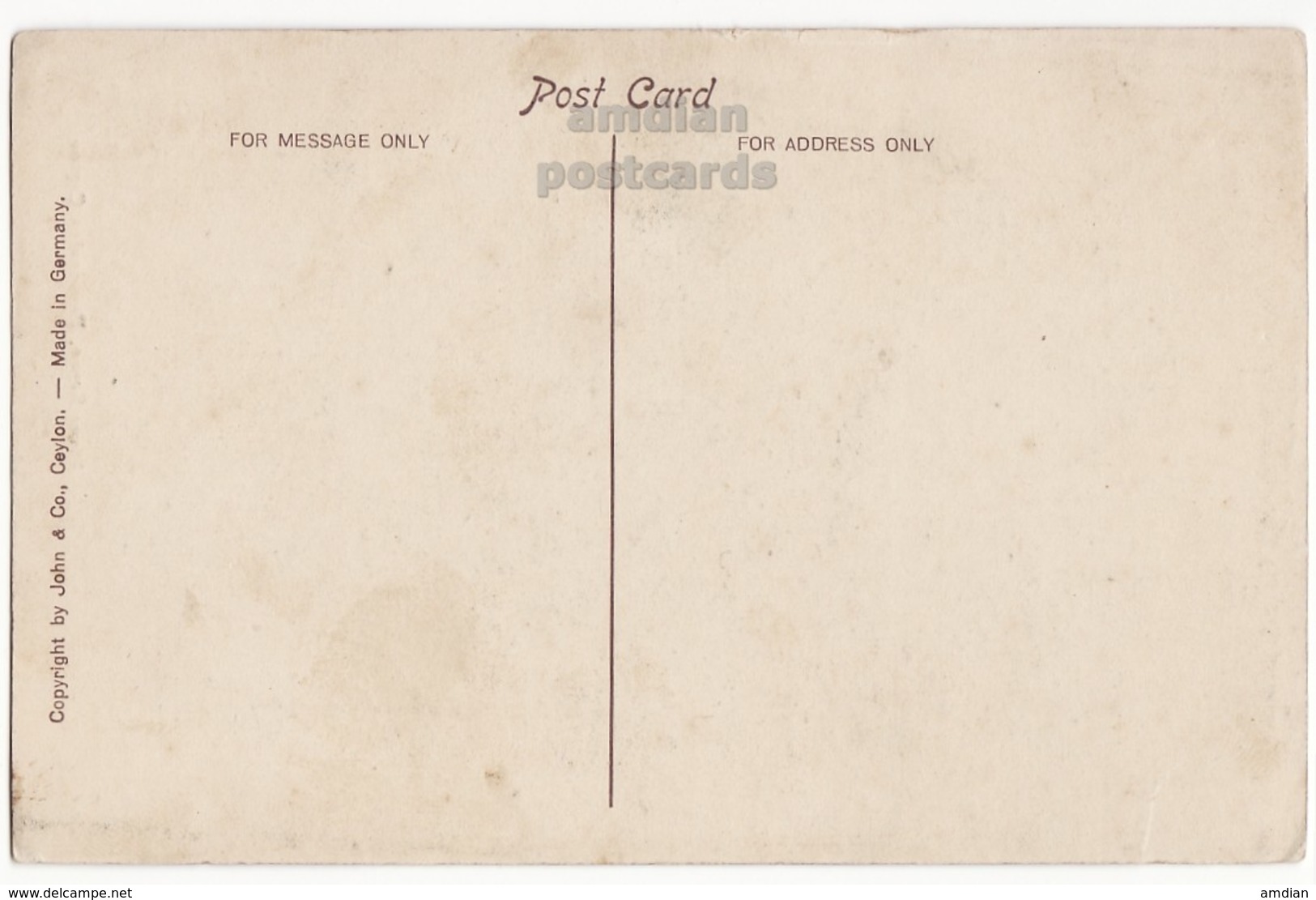 CEYLON - PERADENIYA RIVER SCENE & BRIDGE, C1910s Vintage Postcard - CEYLAN - SRI LANKA - Sri Lanka (Ceylon)