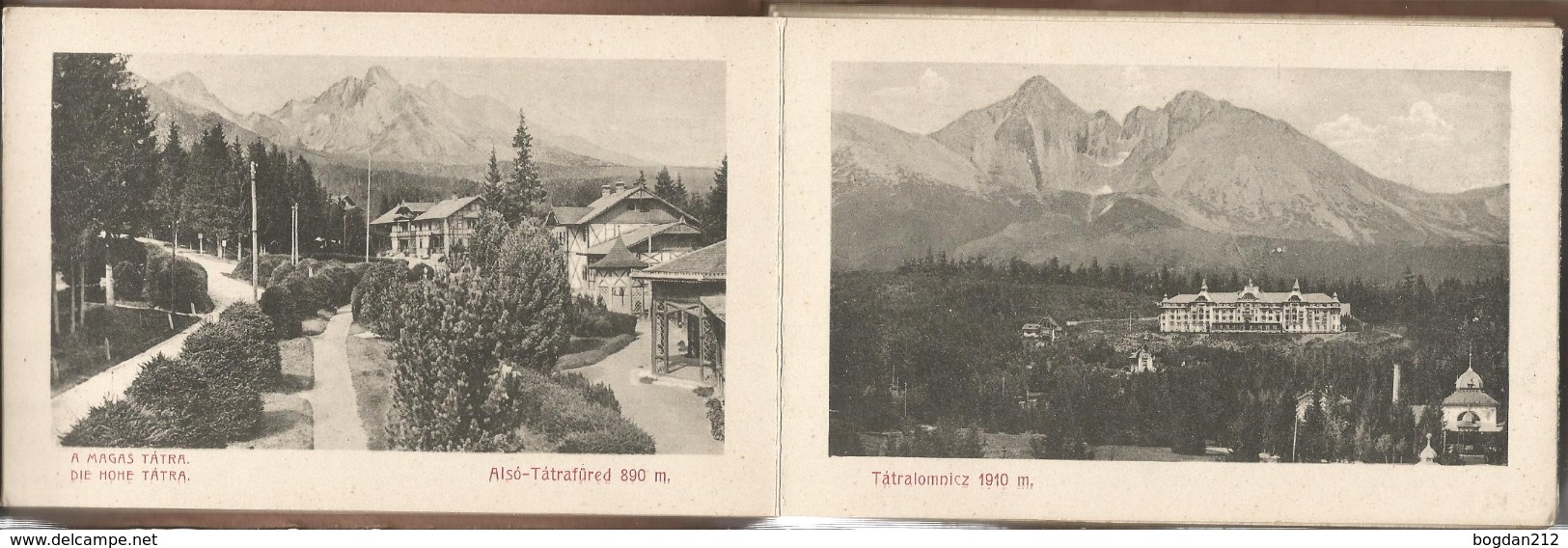 1900/1910 - VYSOKE TATRY, Album Mit 12 Stk.14,5X9,5cm. Gute Zustand, 9 Scan - Slowakije