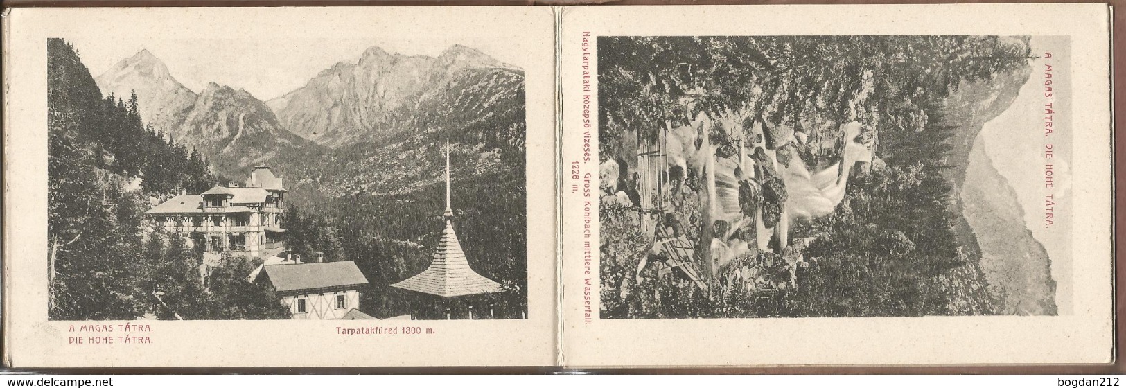 1900/1910 - VYSOKE TATRY, Album mit 12 Stk.14,5X9,5cm. Gute Zustand, 9 Scan