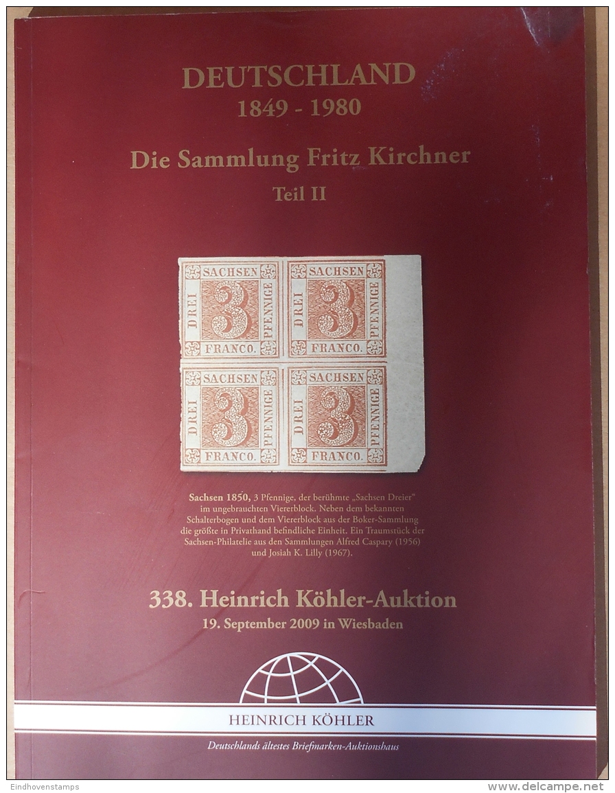 Germany  Pred. States &amp; Germany Collection, 3 Illustrated Specialized Auktions-Kataloge Köhler 2009/2010, About 1.00 - Catalogues De Maisons De Vente