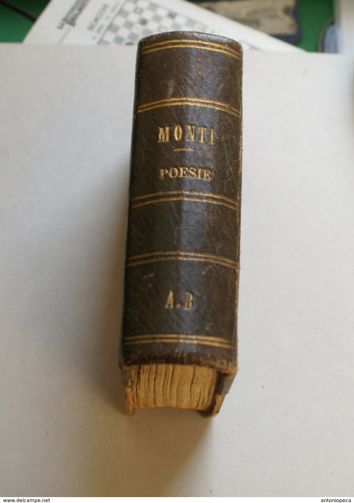 ITALIA, 1889 - POESIE DI VINCENZO MONTI A CURA DI GIOSUè CARDUCCI - Libros Antiguos Y De Colección