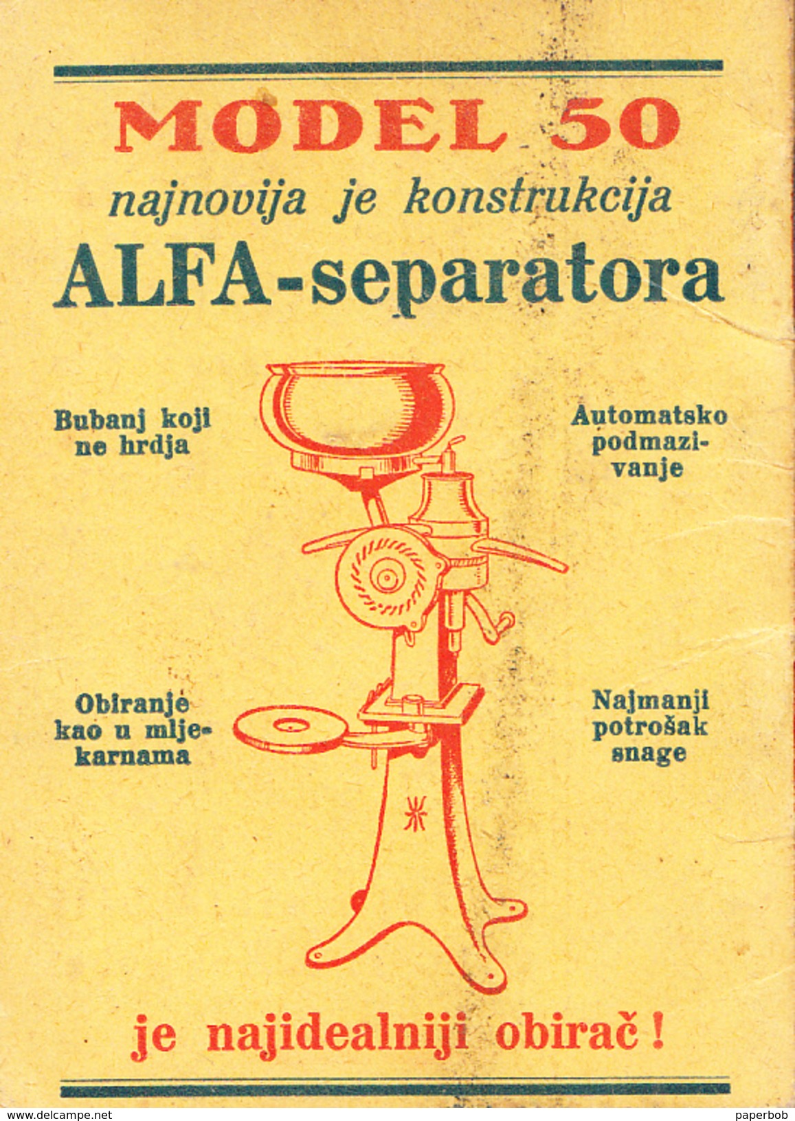 CALENDAR-AGFA,ZAGREB,CROATIA 1933 - Klein Formaat: 1921-40