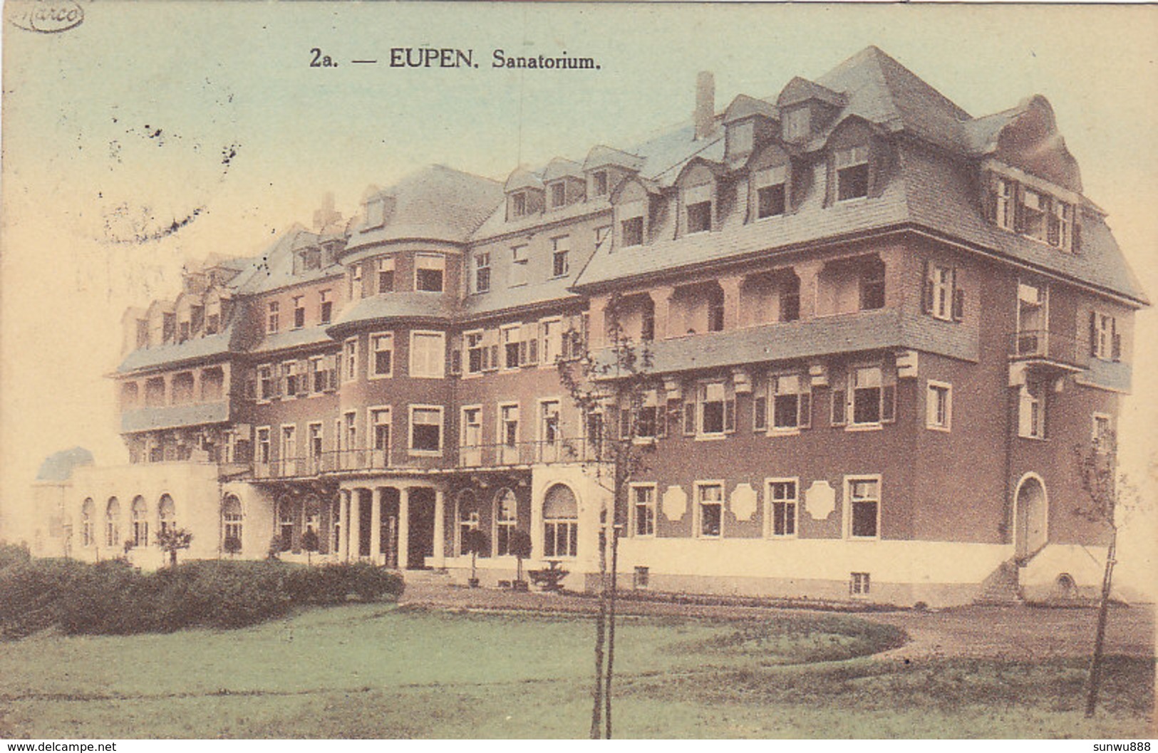 Eupen - Sanatorium (colorisée, Marco Marcovici, 1924) - Eupen