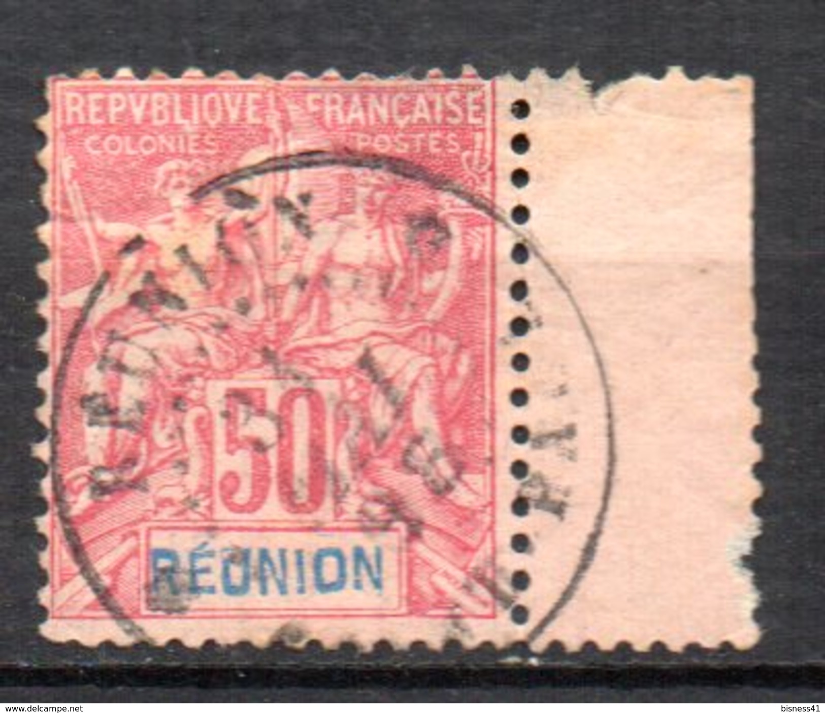 Col3 :  Reunion : N° 42 Oblitéré  , Cote : 50,00&euro; - Used Stamps