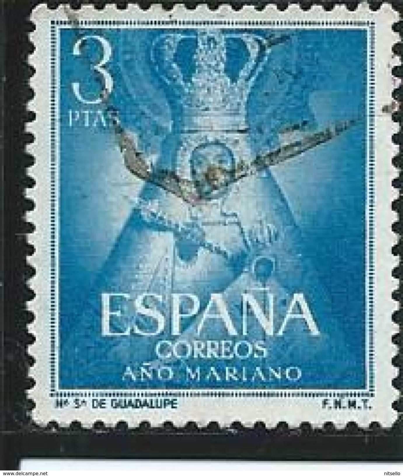 LOTE 1999  ///  (C020)  ESPAÑA 1954  EDIFIL Nº: 1141 / Y&T Nº: 852 - Usados
