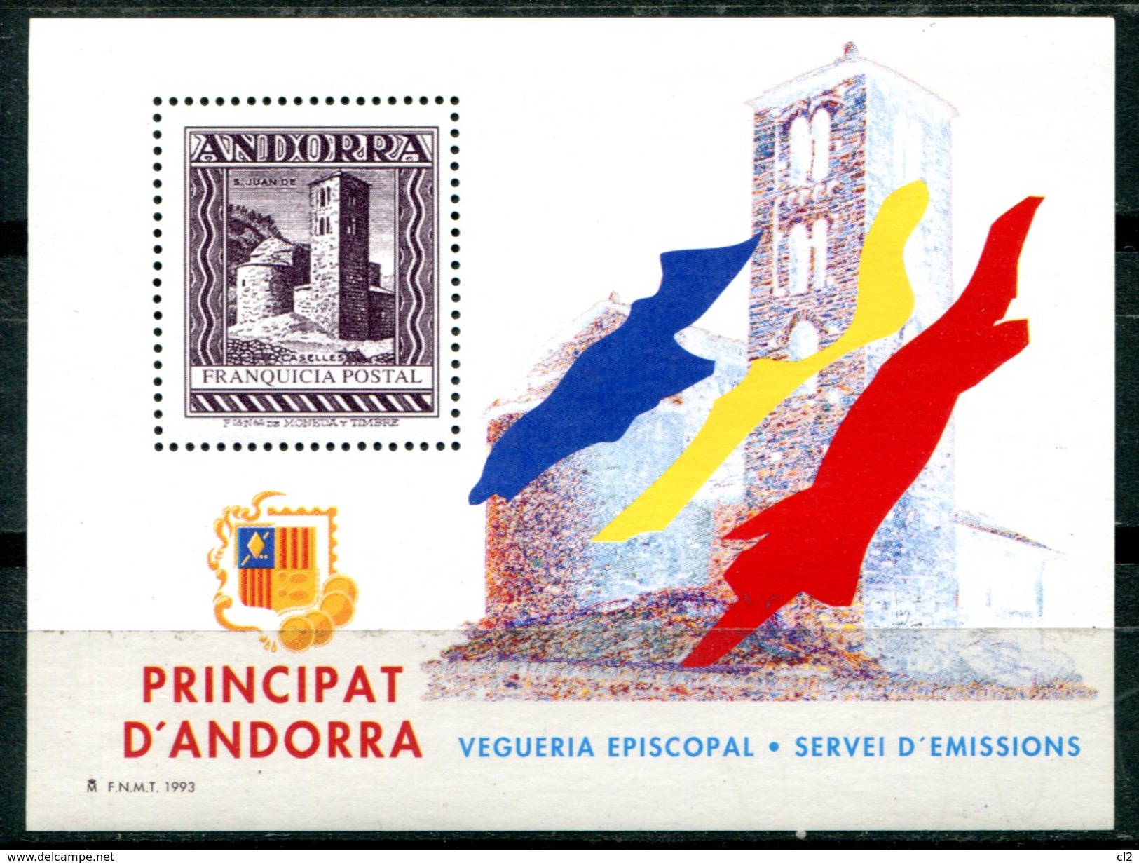 ANDORRE - Viguerie Episcopale - Feuillets De 1993 - Episcopal Viguerie