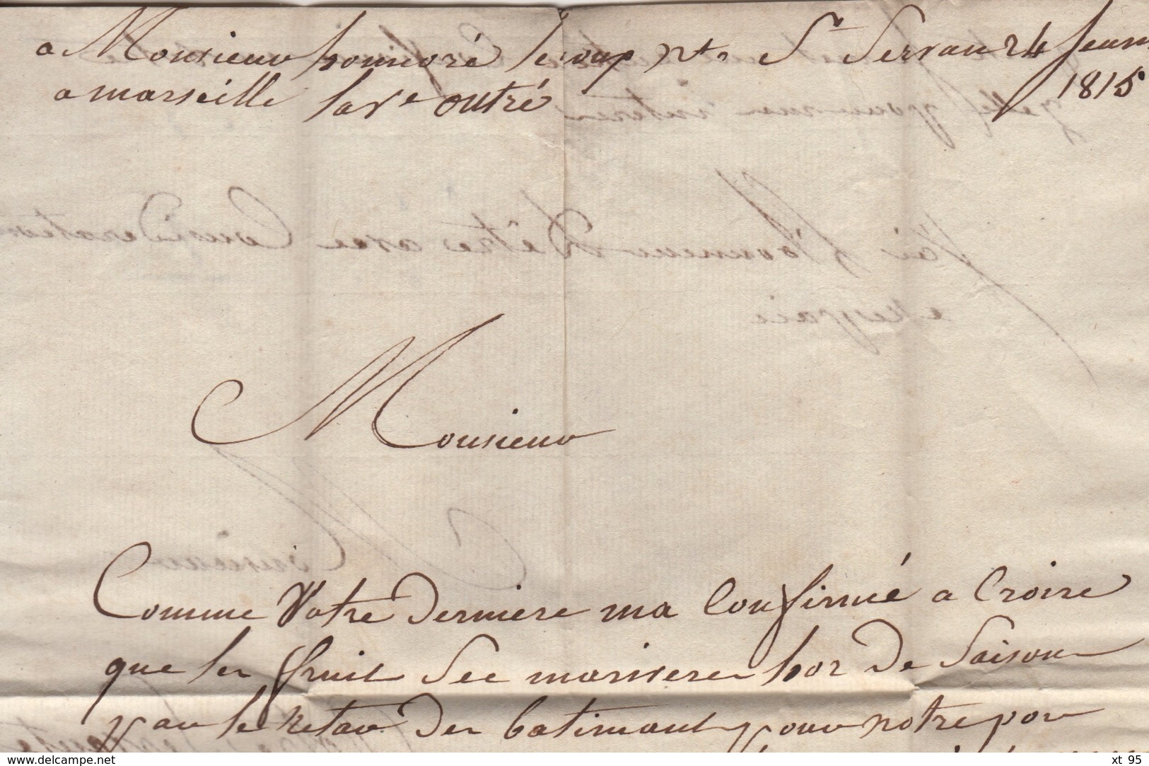 St Servan - 34 - Ille Et Vilaine - Courrier De 1815 - 1801-1848: Précurseurs XIX
