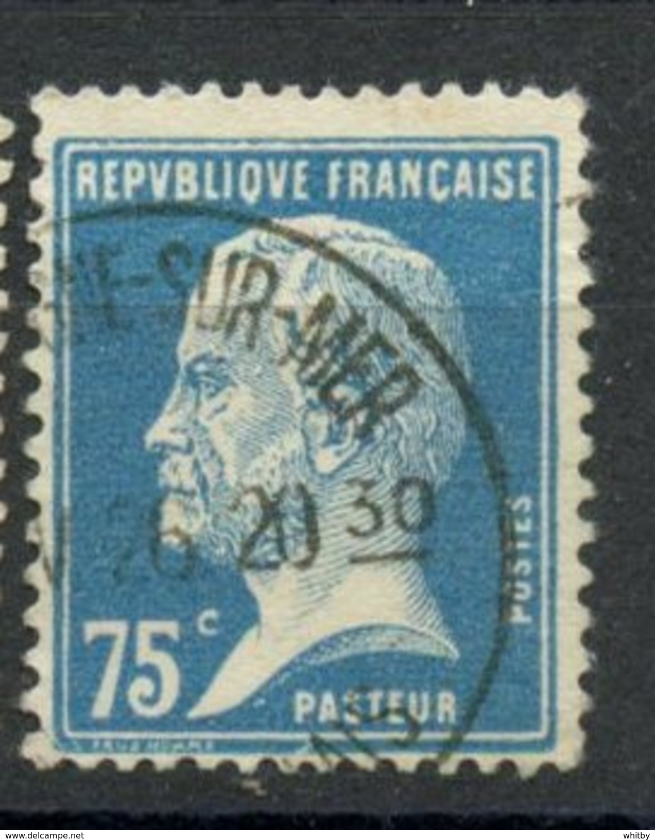 France 1924  75c Louis Pasteur	Issue #192  Used - Used Stamps