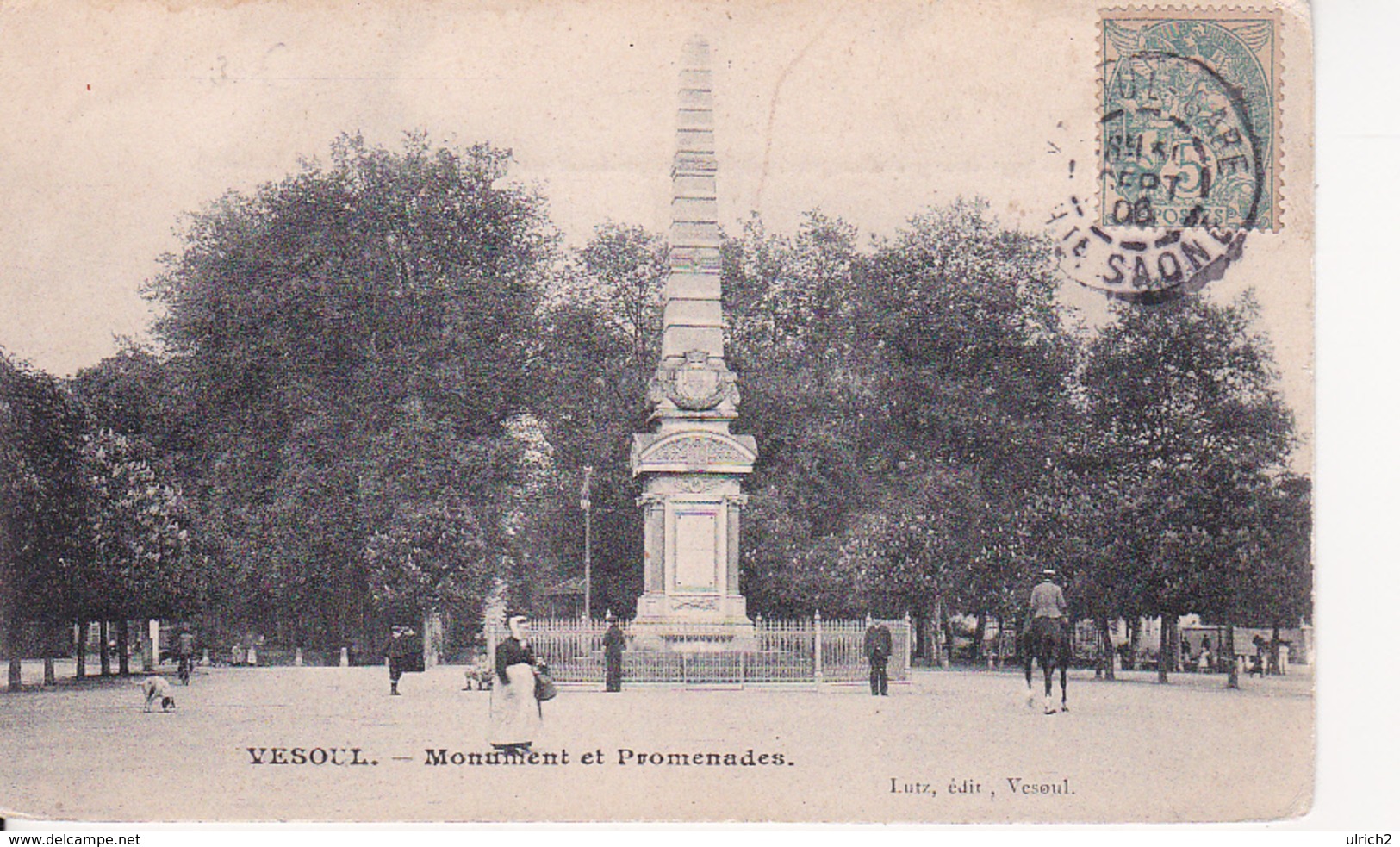 CPA Vesoul - Monument Et Promenades - 1906 (28306) - Vesoul