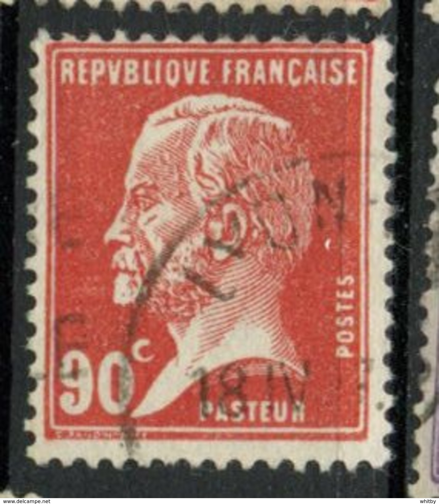 France 1926  90c Louis Pasteur	Issue #193  Used - Used Stamps