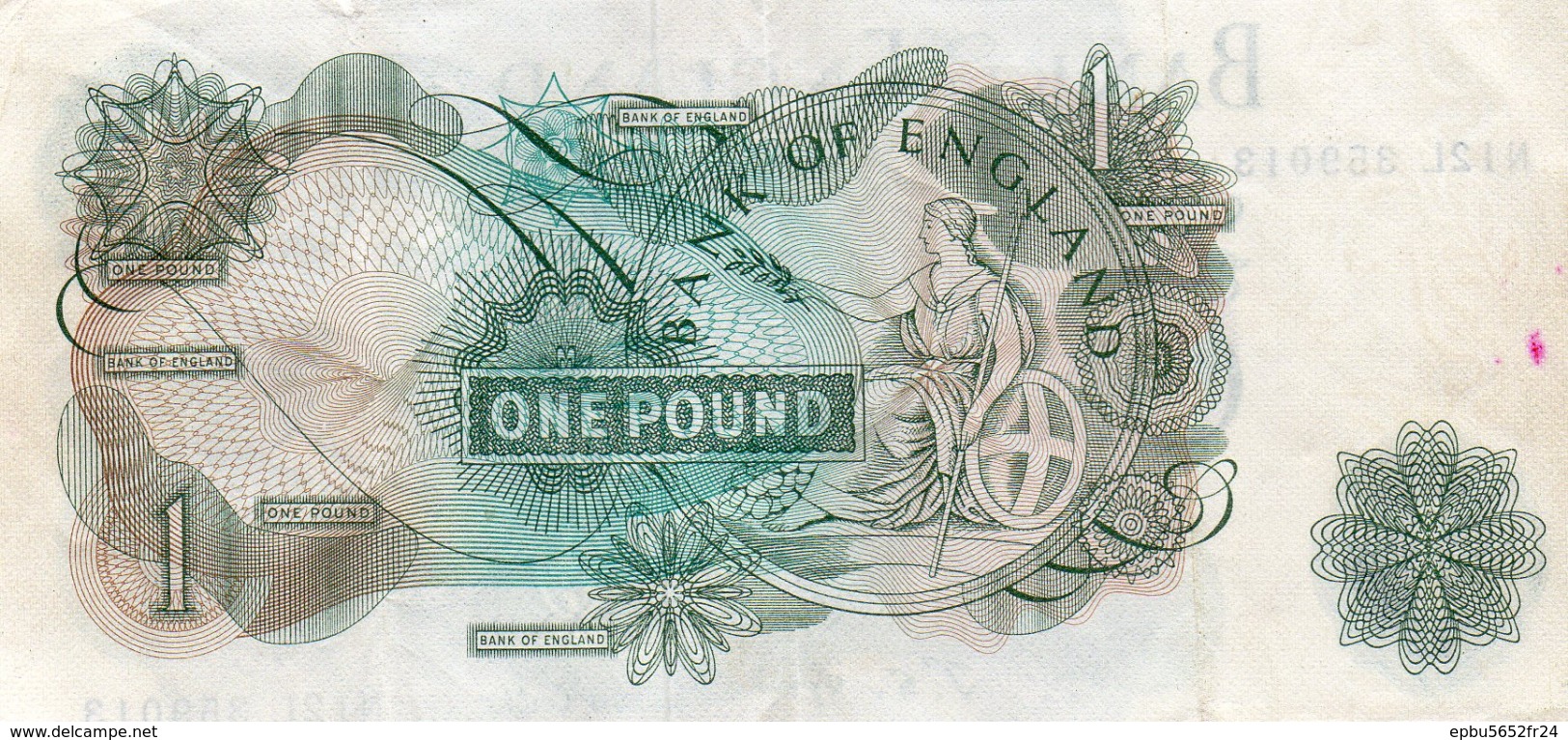 Bank Of England  ONE POUND  Signed By  JS .....N° N12L359013 - Andere & Zonder Classificatie