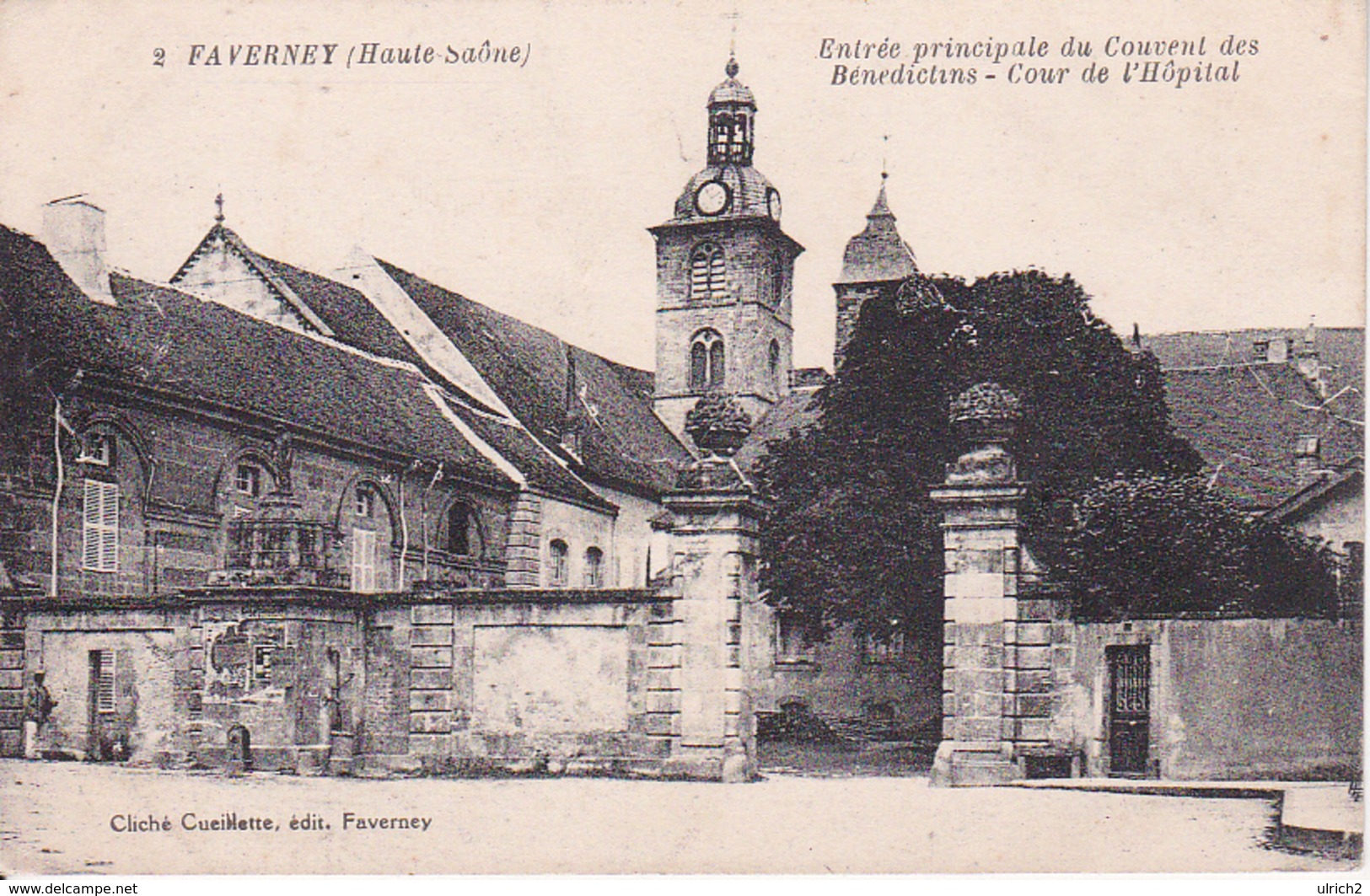 CPA Faverney - Entrée Principale Du Couvent Des Benedictins - Cour De L'Hôpital - 1919 (28307) - Vesoul