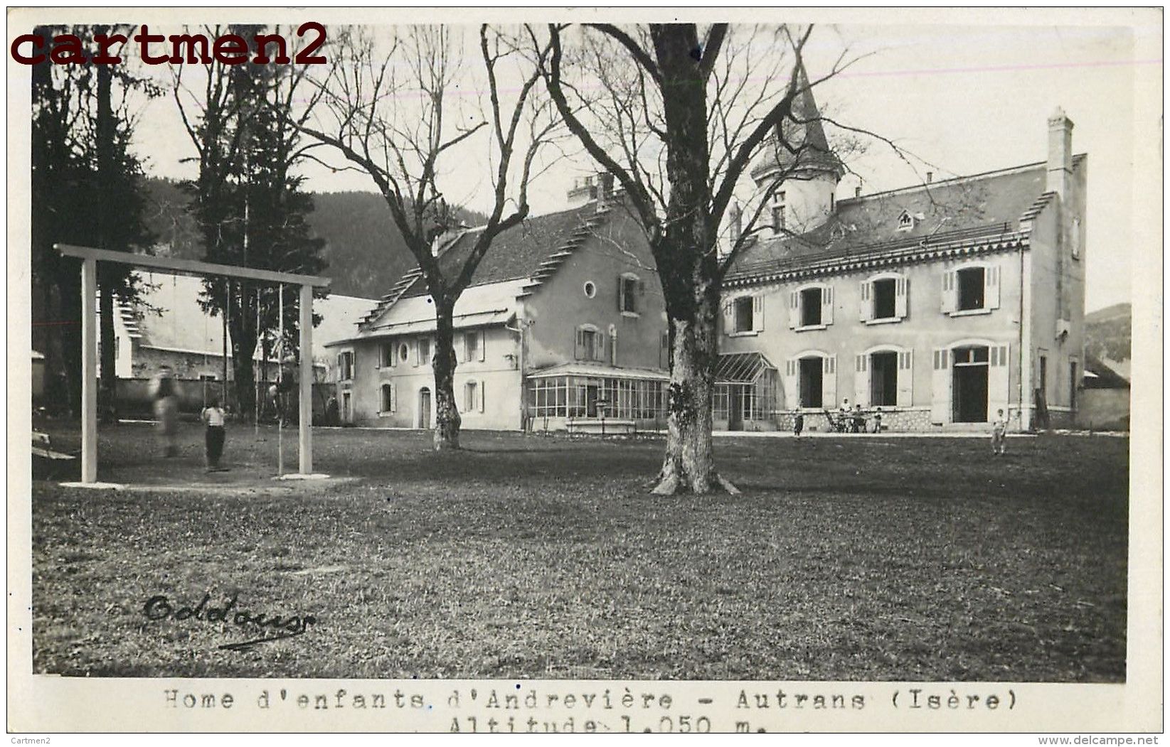 CARTE PHOTO : AUTRANS HOME D'ENFANTS D'ANDREVIERE 38 - Otros & Sin Clasificación