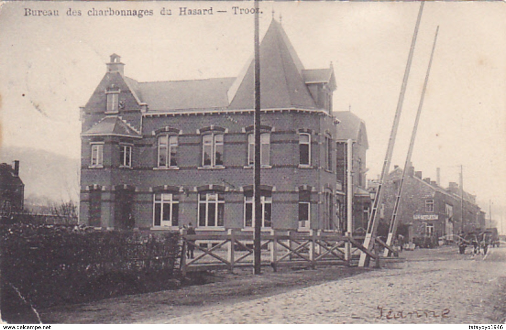 Trooz   Bureau Des Charbonnages Du Hasard Circulé En 1902 - Trooz