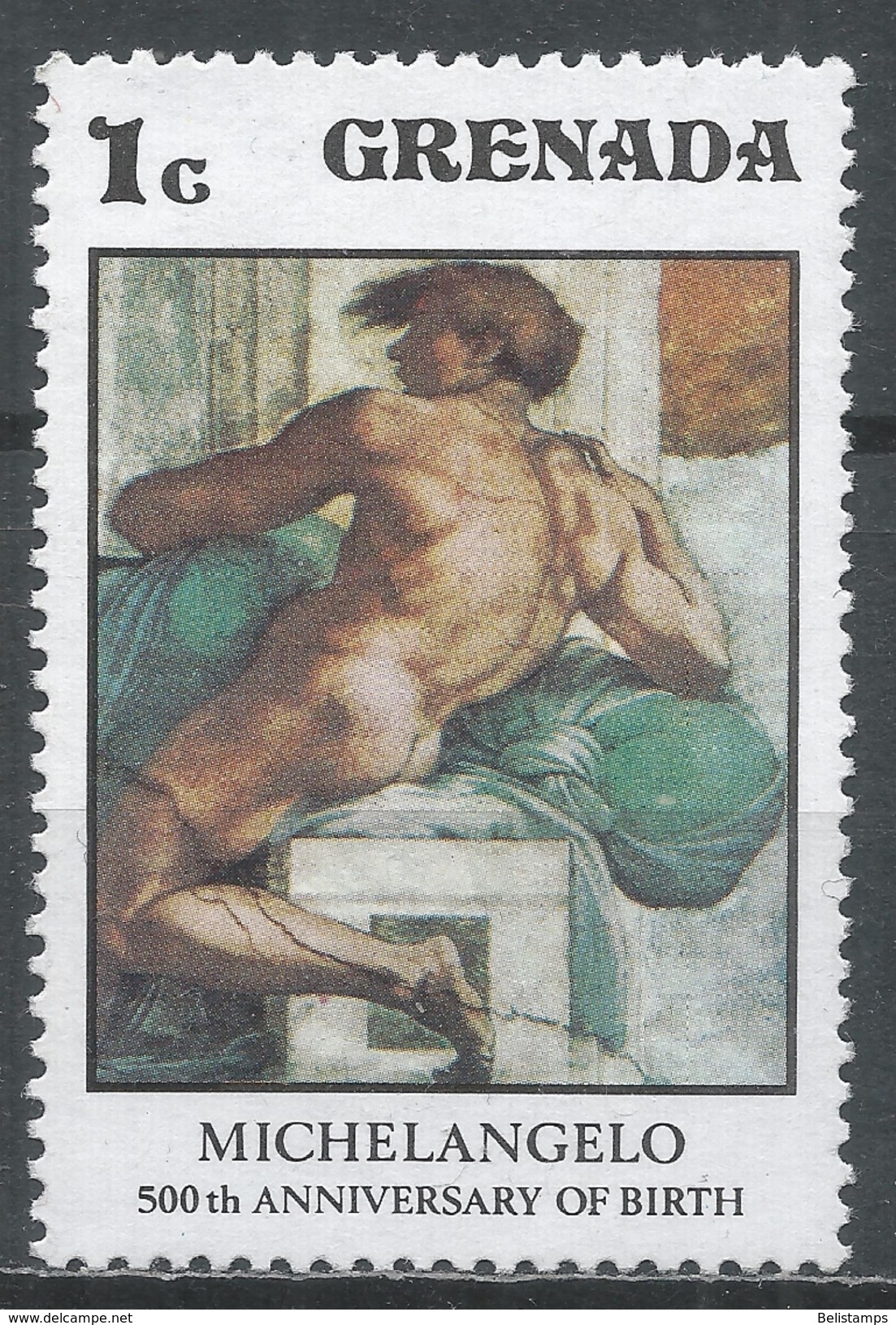 Grenada 1975. Scott #677 (MNH) Young Man By Michelangelo * - Grenade (1974-...)