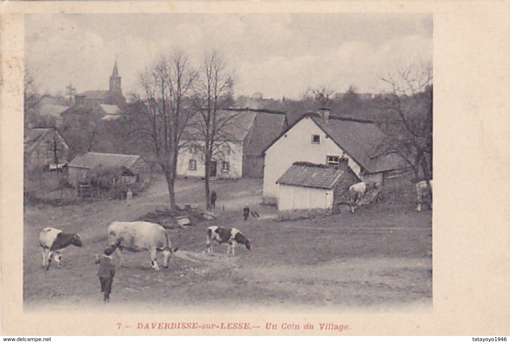 Daverdisse-sur-Lesse  Un Coin Du Village Circulé En 1911 - Daverdisse