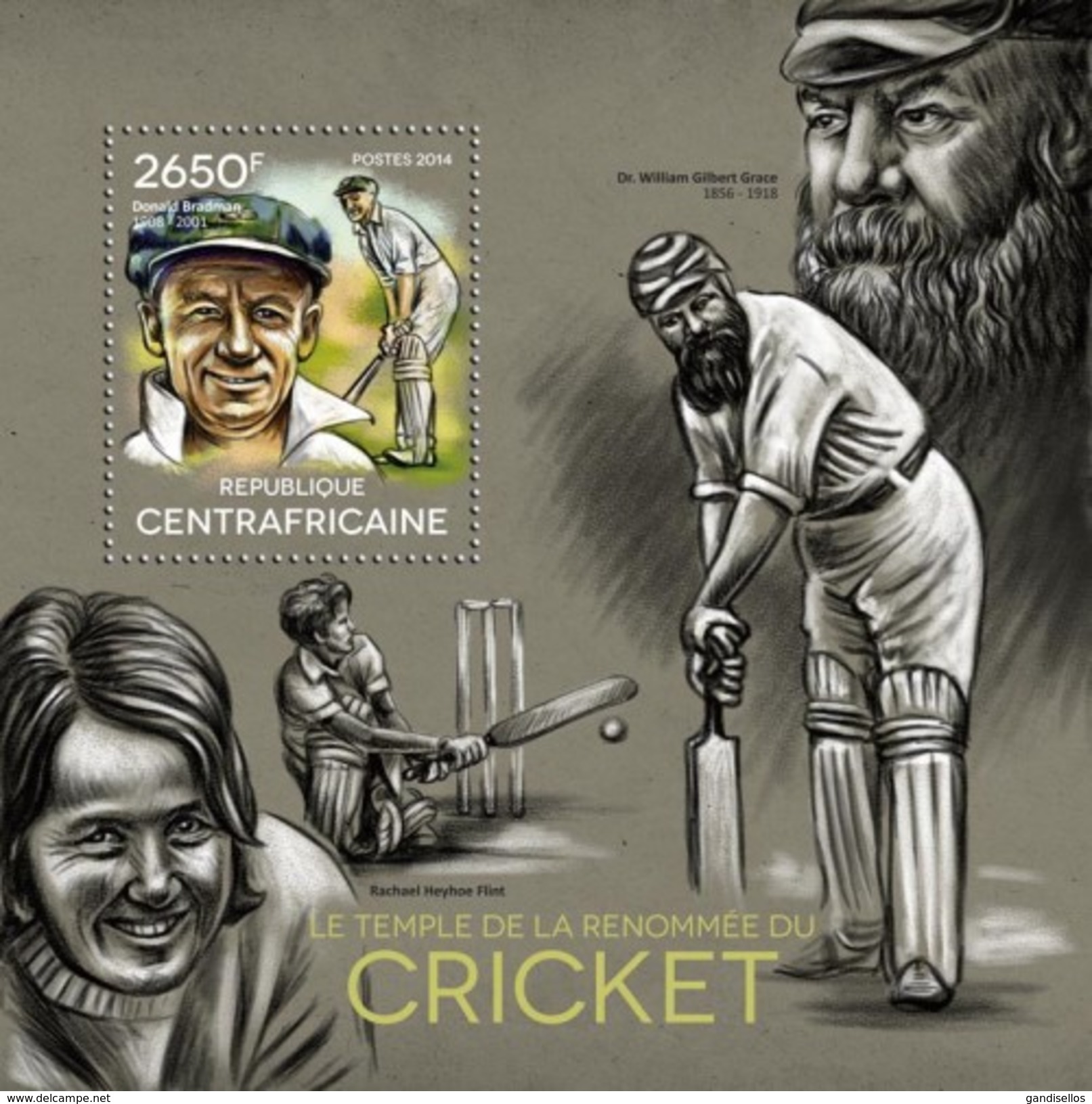 CENTRAFRICAINE 2014 SHEET CRICKET SPORTS Ca14320b - República Centroafricana