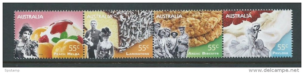 Australia 2009 Dessert Strip Of 4 MNH - Mint Stamps