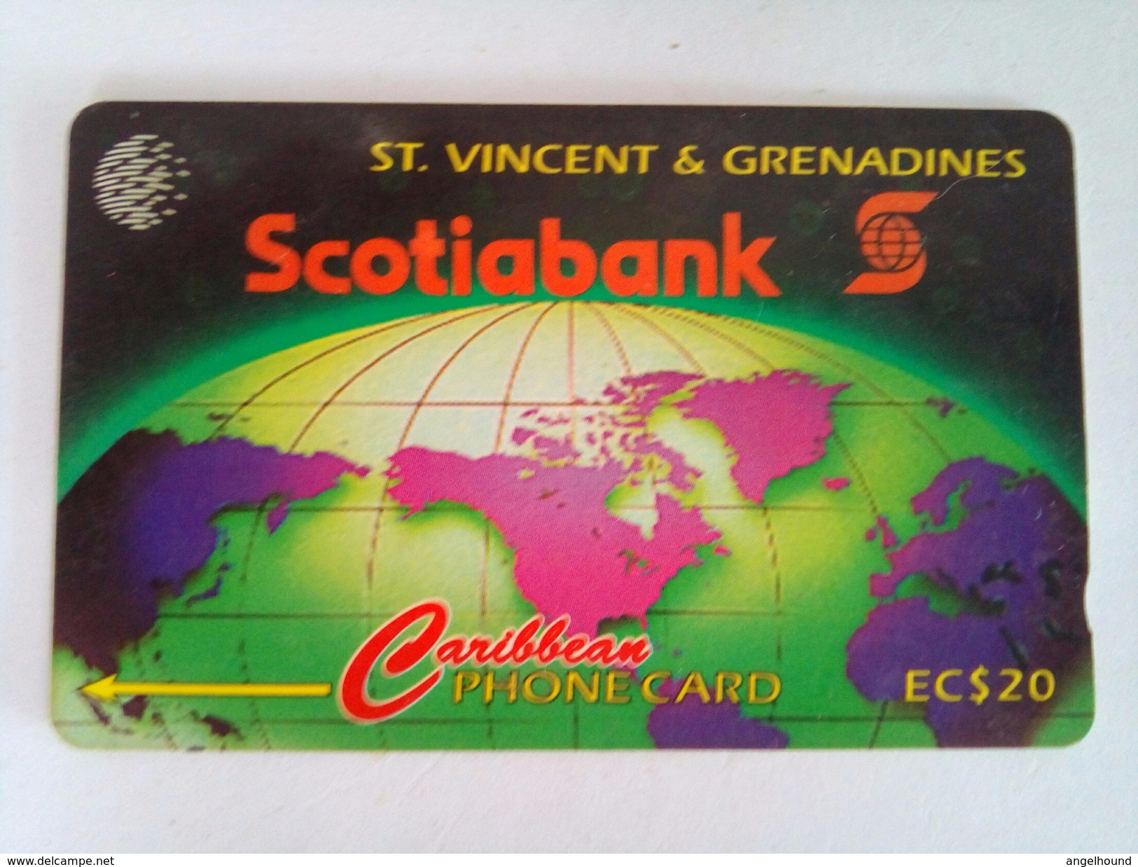 St Vincent Phonecard EC$20 Scotiabank 12CSVA - St. Vincent & The Grenadines