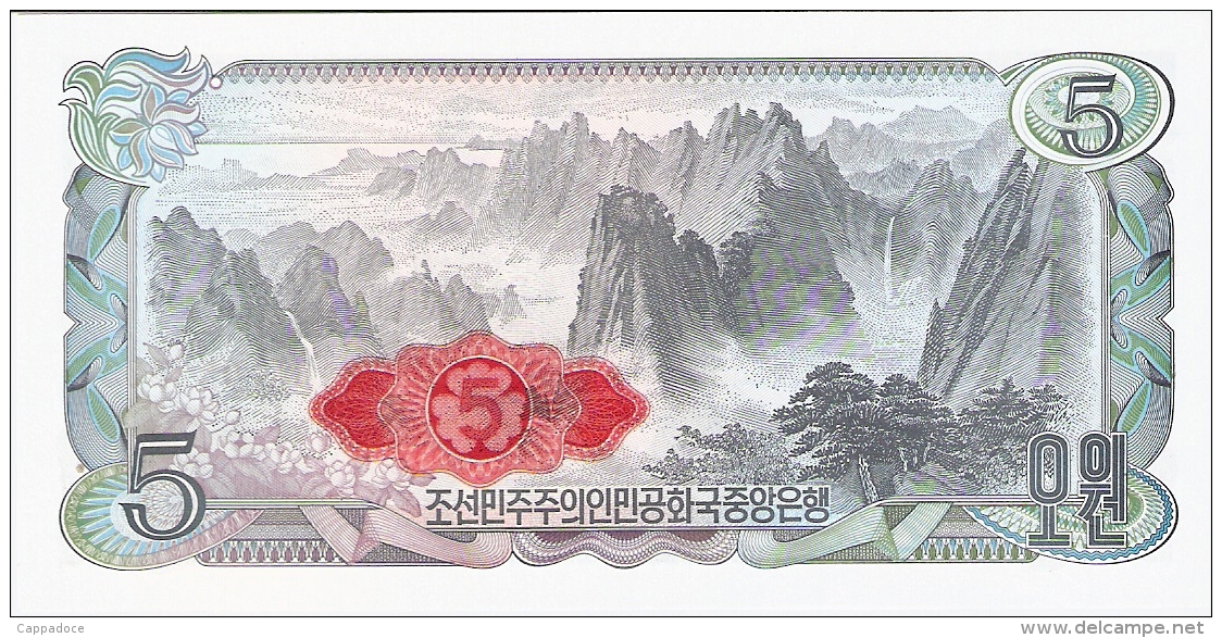 COREE Du NORD   5 Won   1978   P. 19d   UNC - Corée Du Nord
