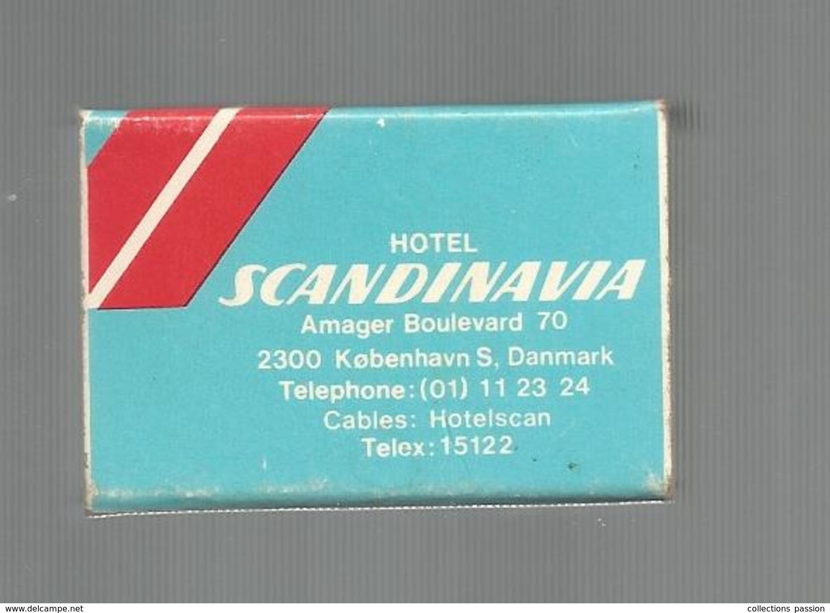 G-I-E , Tabac , Boite, Pochette D'ALLUMETTES, Publicité, 2 Scans , Western Intl. Hotels , Hotel SCANDINAVIA , Kobenhavn - Cajas De Cerillas - Etiquetas