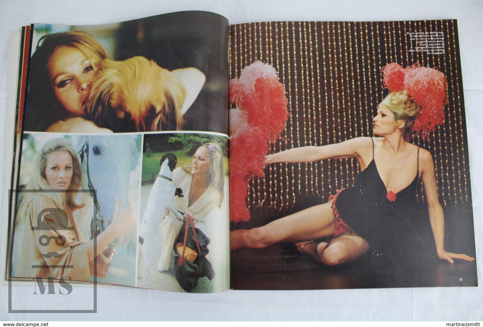 1970's Spanish Secret Life Magazine Dedicated to Ursula Andress Cinema Actress