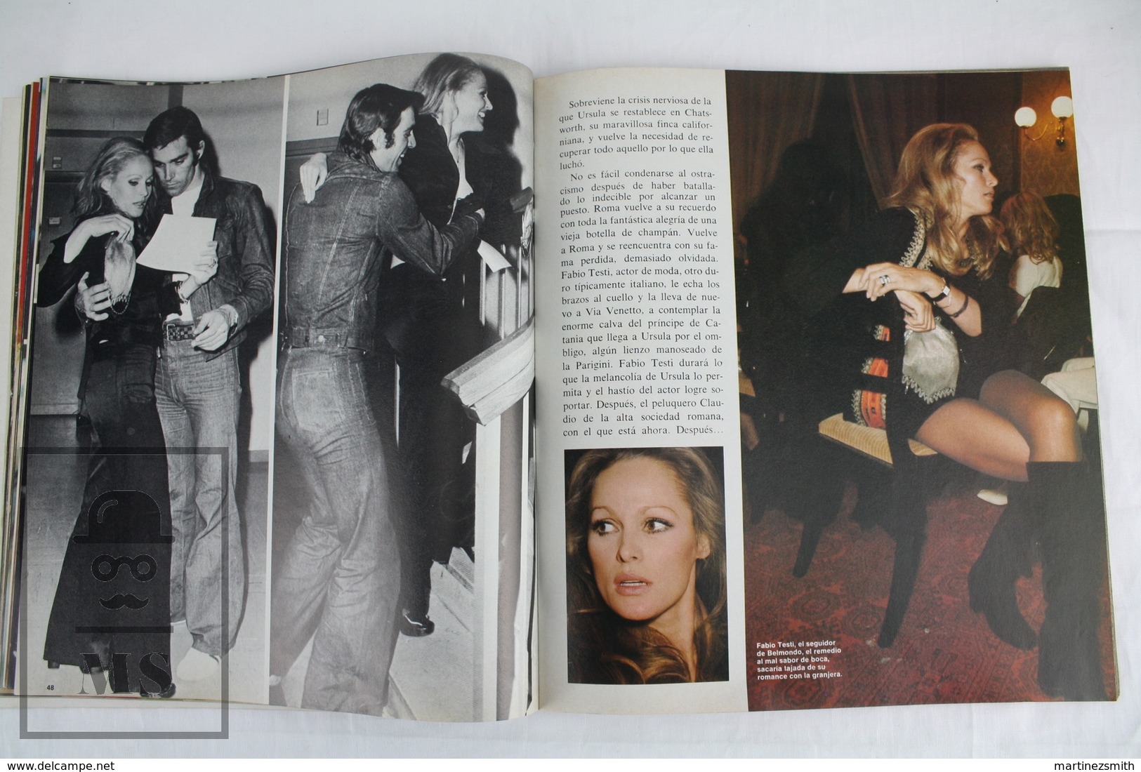 1970's Spanish Secret Life Magazine Dedicated to Ursula Andress Cinema Actress