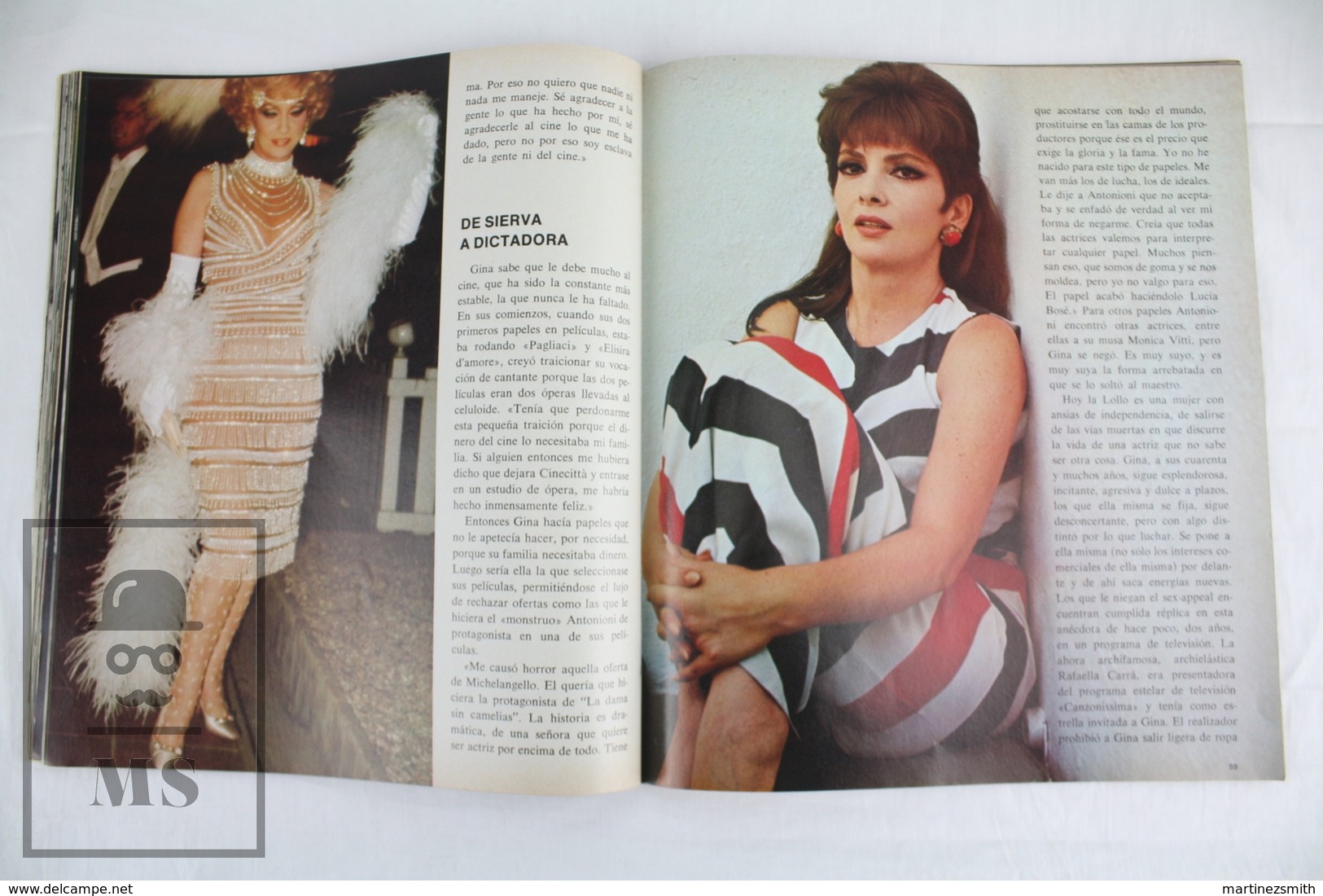 1970's Spanish Secret Life Magazine - Gina Lollobrigida Cinema Actress