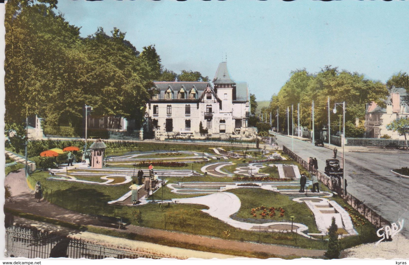 CPSM 9X14. GOLF MINIATURE . Hôtel Beauséjour  BAGNOLES DE L'ORNE (61 ) - Golf