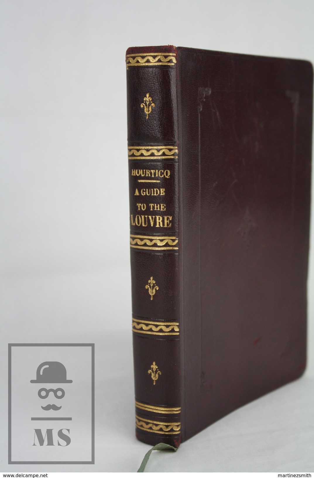 Antique 1923 Leather Covers Guide To The Louvre Museum By Louis Hourticq - Kultur