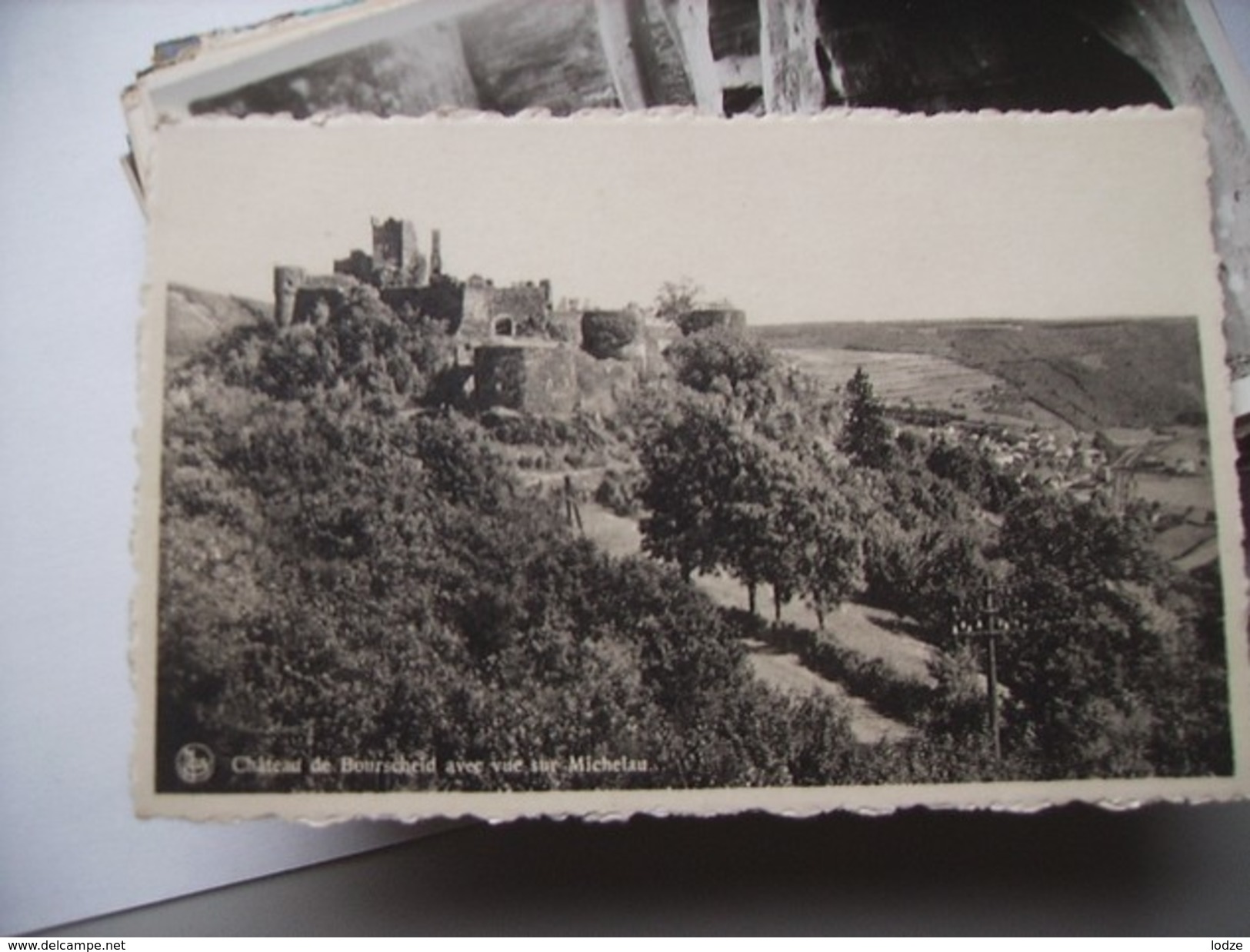 Luxemburg Luxembourg Bourscheid Chateau Avec Vue Sur Michelau - Burscheid